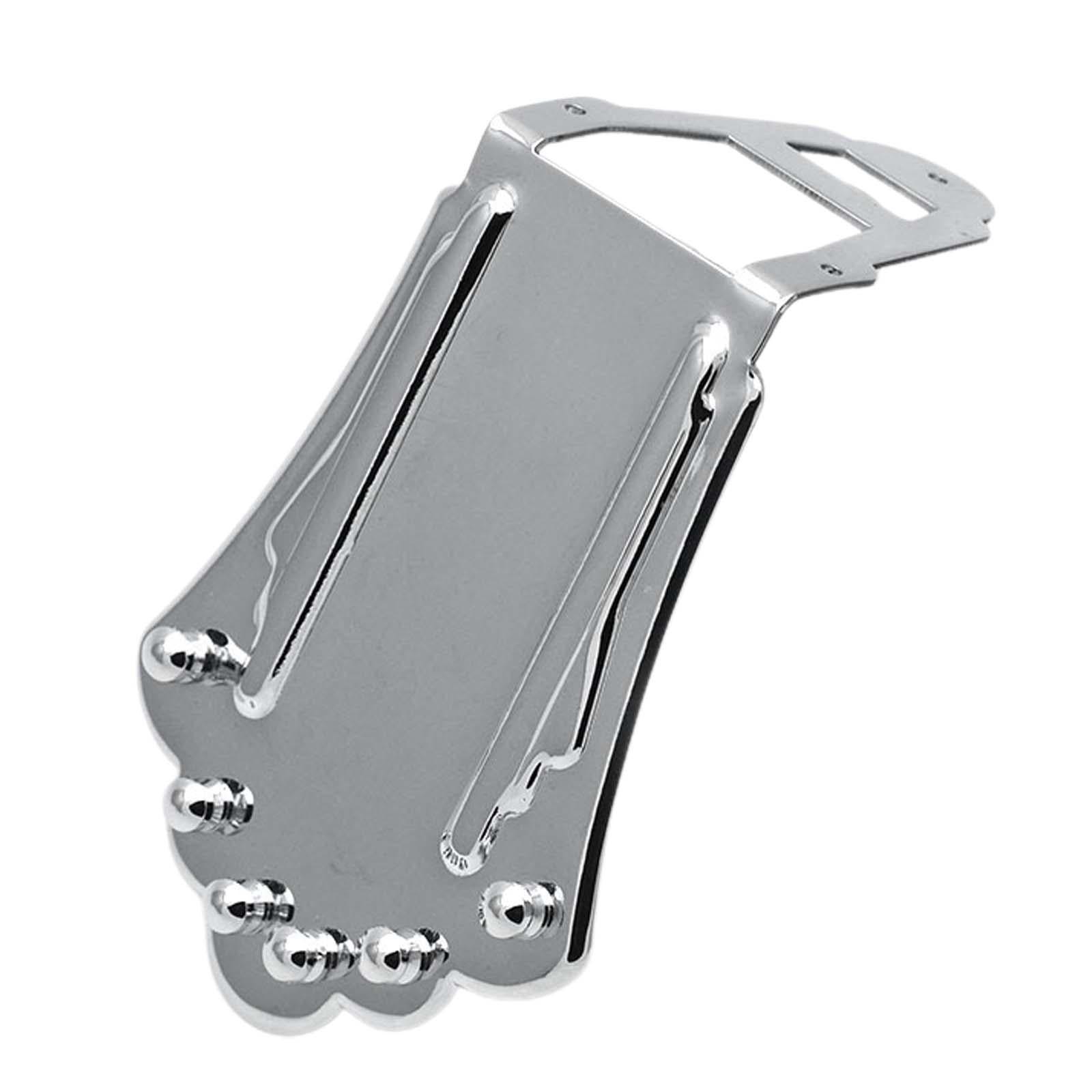 Guitar Trapezoidal Tailpiece Bridge with Screws for Electric Bass Guitars