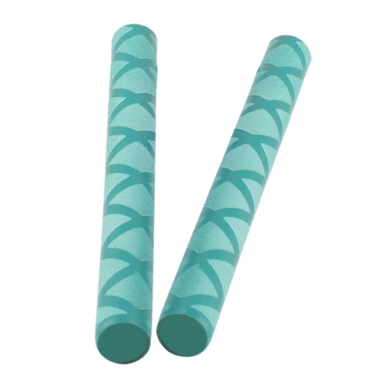 2 Pieces Drumstick Grips Non Slip Drumstick Wrap for Beginners Children Kids Green