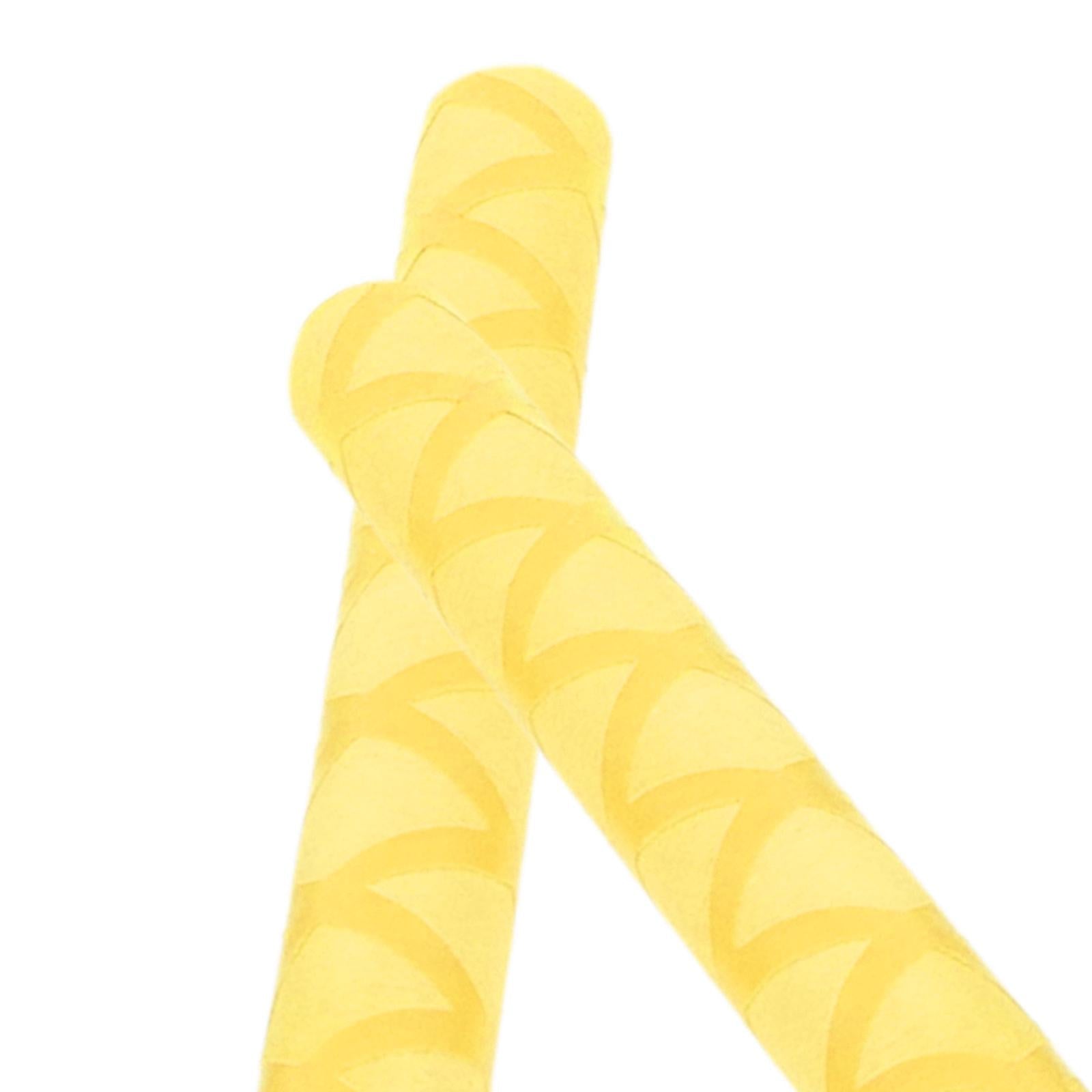 2 Pieces Drumstick Grips Non Slip Drumstick Wrap for Beginners Children Kids Yellow