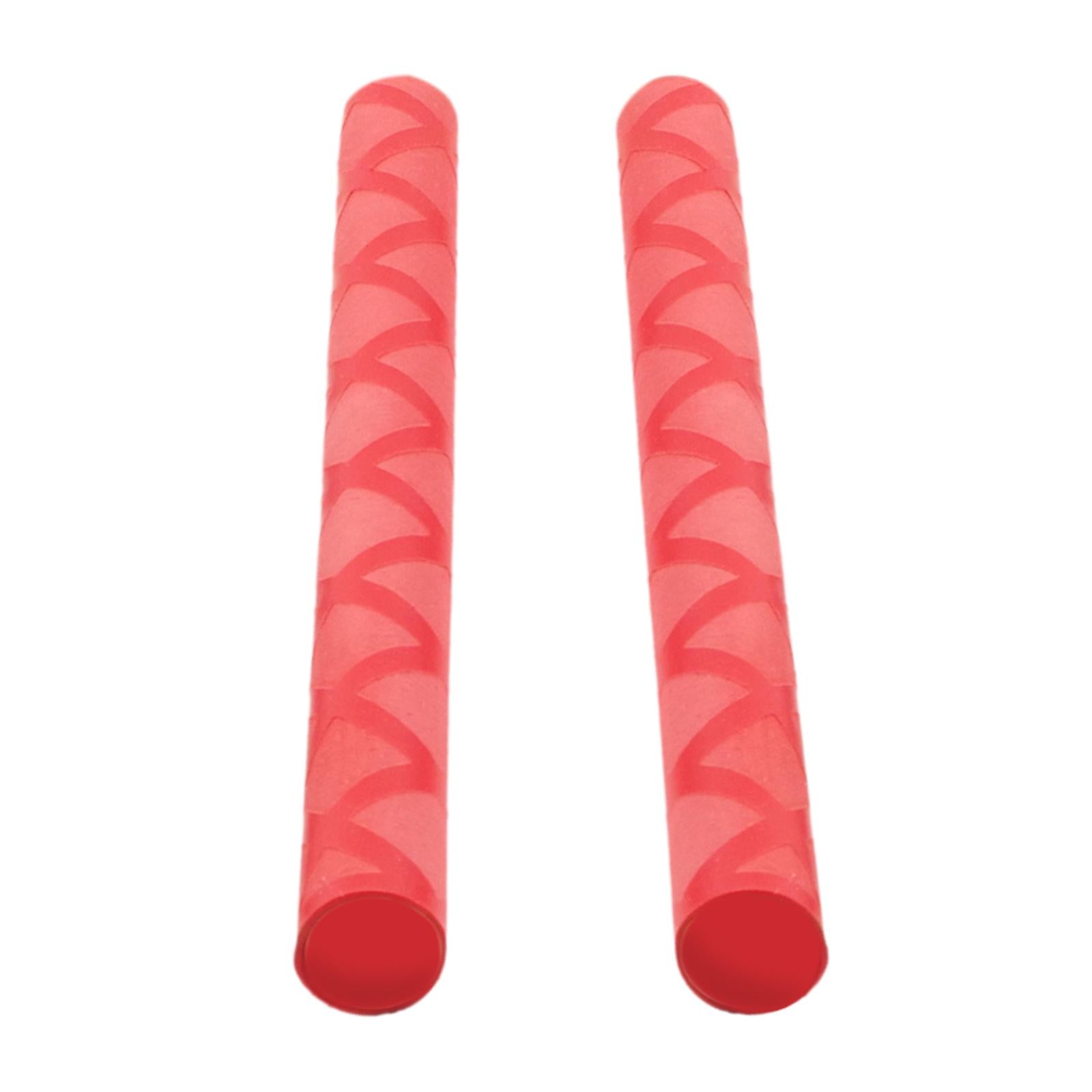 2 Pieces Drumstick Grips Non Slip Drumstick Wrap for Beginners Children Kids Red