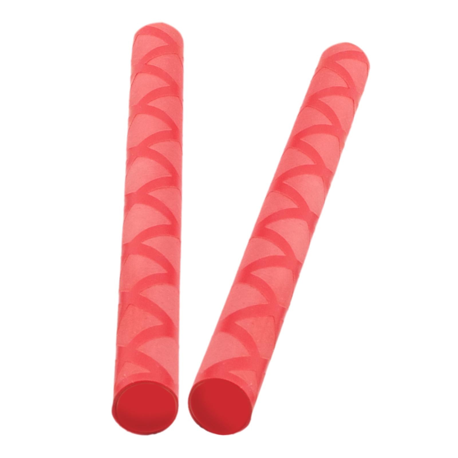 2 Pieces Drumstick Grips Non Slip Drumstick Wrap for Beginners Children Kids Red