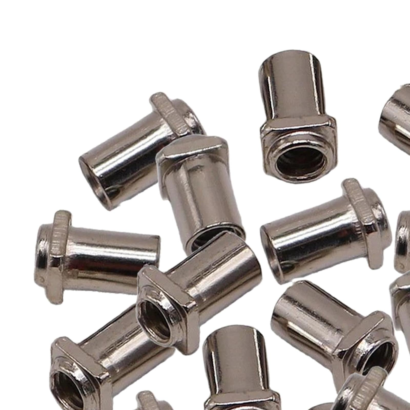 20Pcs Metal Drum Screws Nuts Easy to Install Practical Percussion Instrument M5