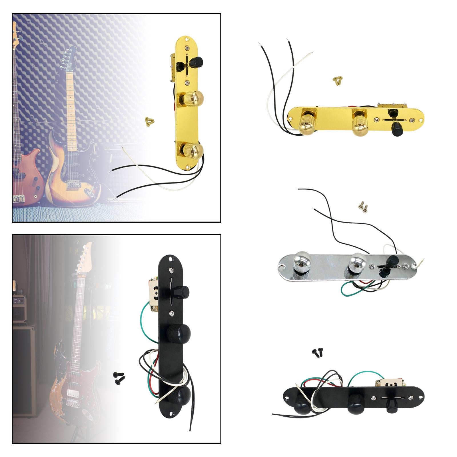 Prewired Loaded Control Plate 3 Way Wired Loaded Prewired Control Plate Accs Gold