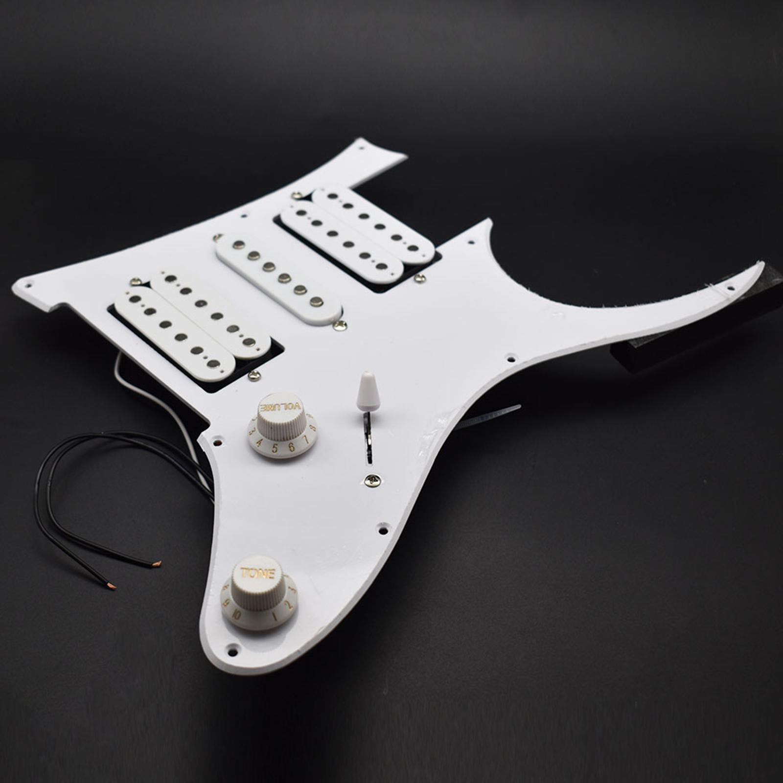 Humbucker Coil Guitar Pickguard Pickup for Acoustic Electric Guitars Fitment White