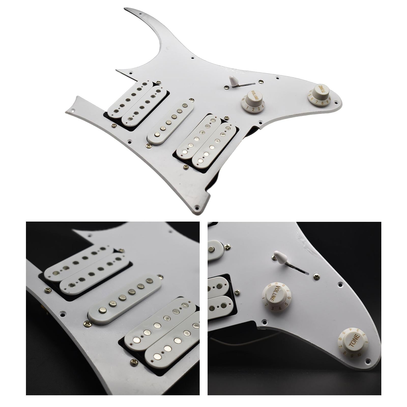 Humbucker Coil Guitar Pickguard Pickup for Acoustic Electric Guitars Fitment White