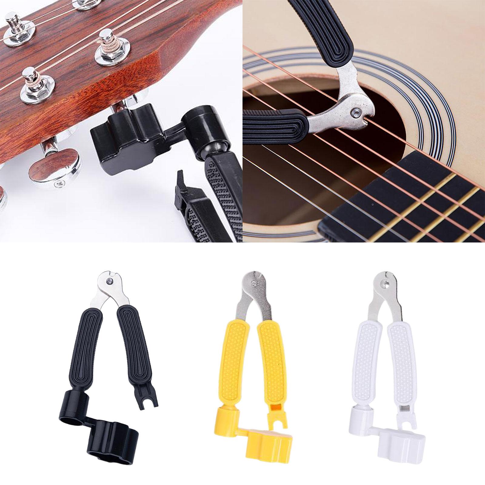 Guitar String Winder Universal Duable Guitar Tool for Banjo Guitar Repairing Black