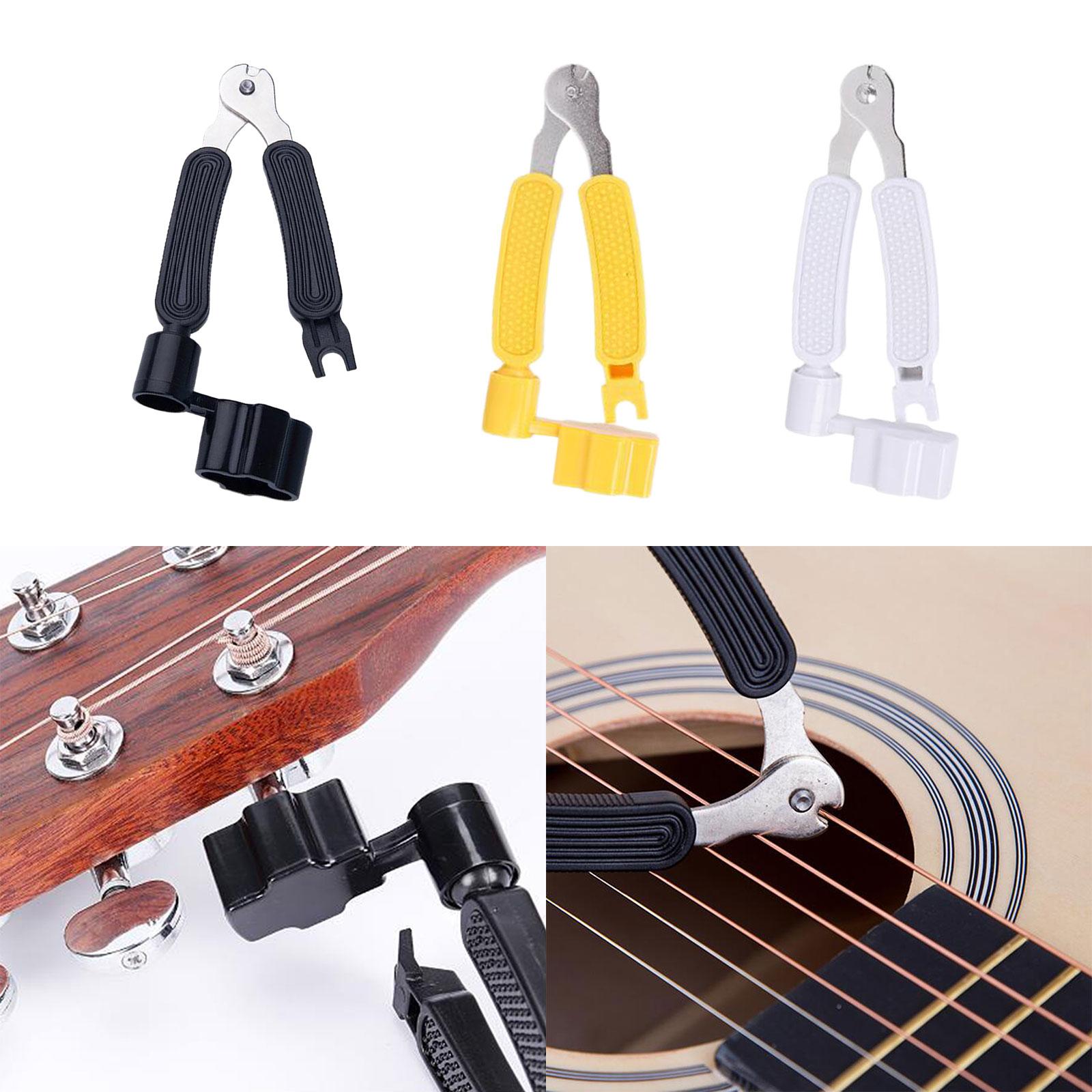 Guitar String Winder Universal Duable Guitar Tool for Banjo Guitar Repairing Black