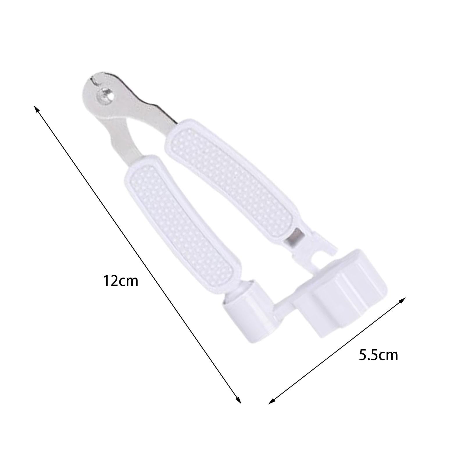 Guitar String Winder Universal Duable Guitar Tool for Banjo Guitar Repairing White