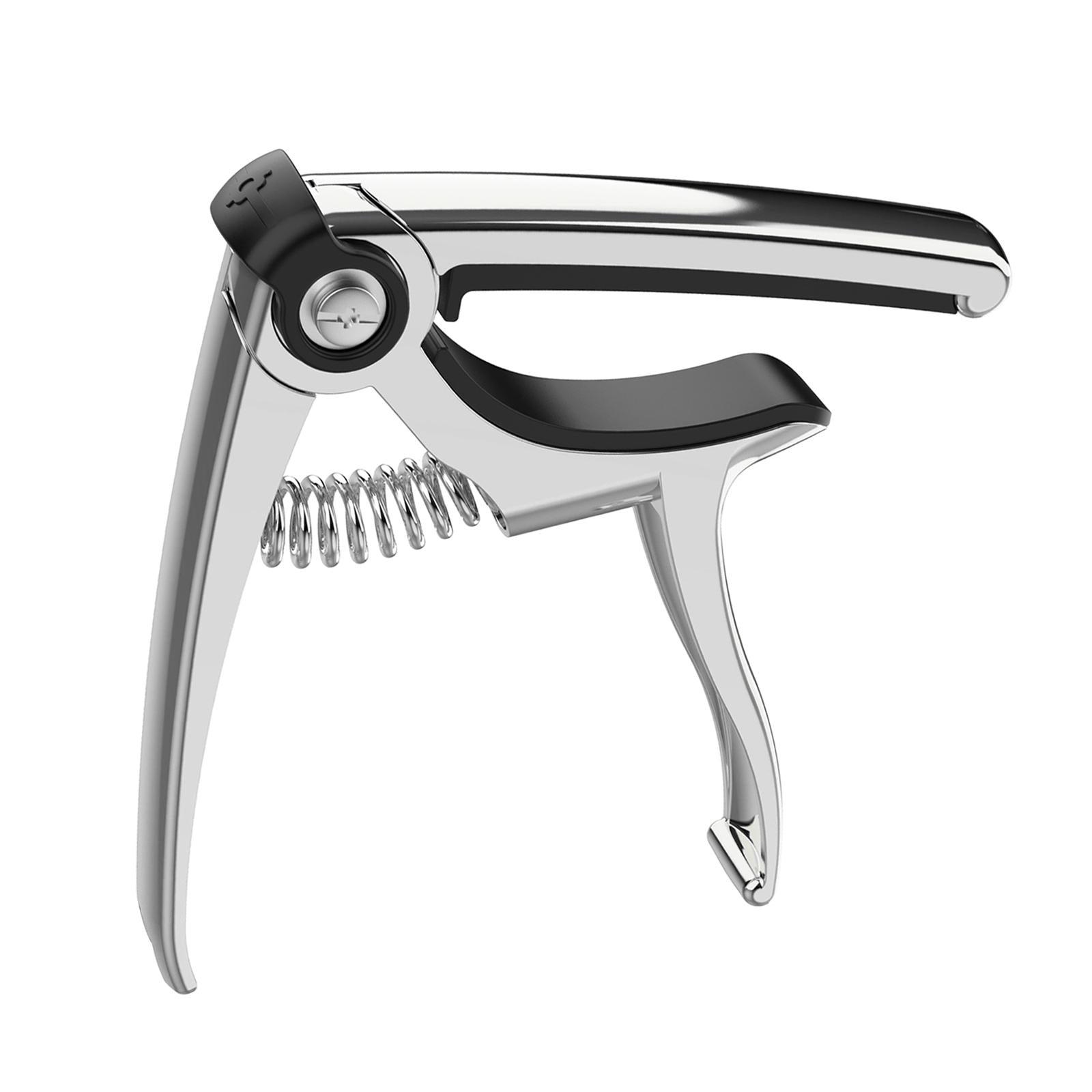 Guitar Capo Universal Guitar Capo Tuner Clip for Bass Mandolin Ukulele silver