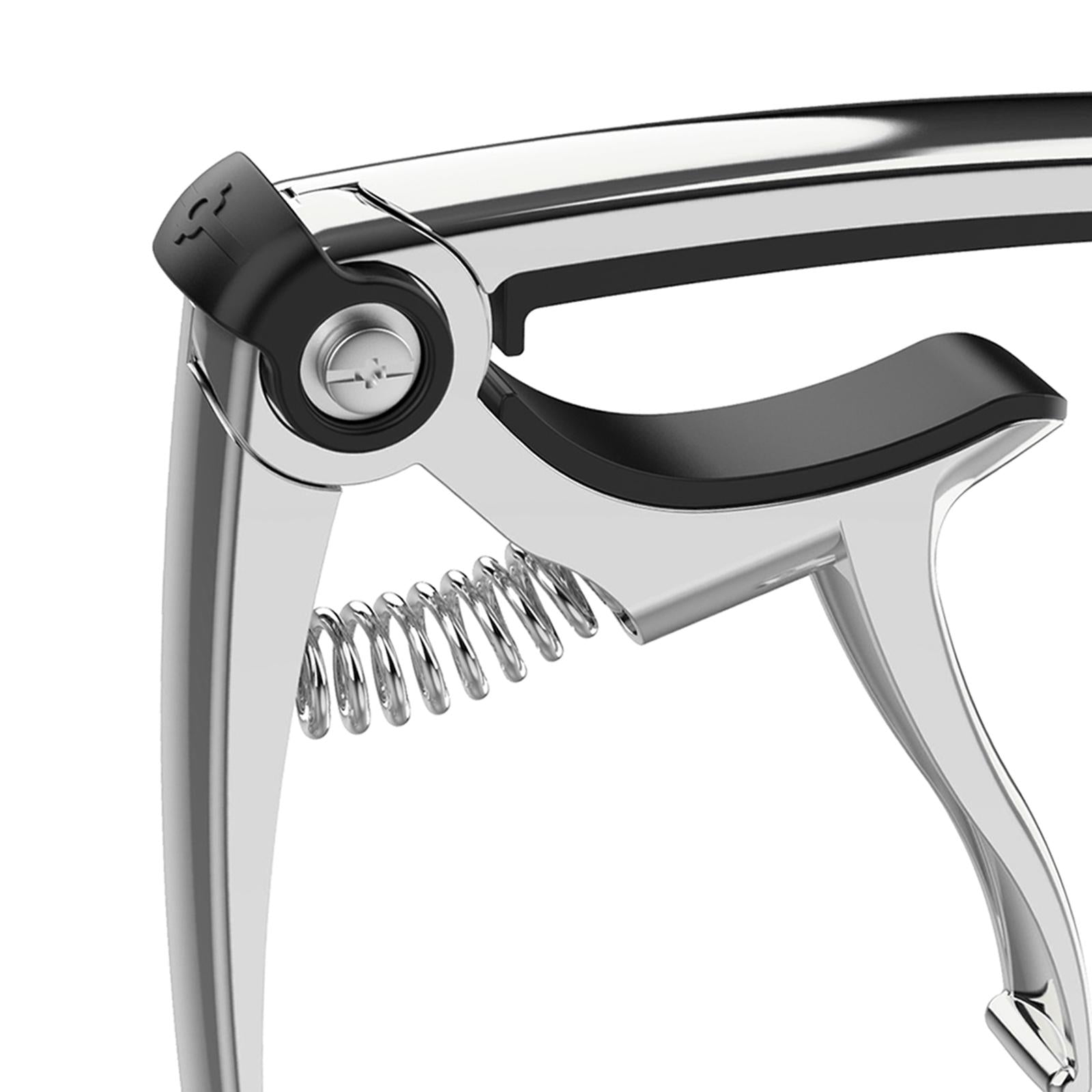 Guitar Capo Universal Guitar Capo Tuner Clip for Bass Mandolin Ukulele silver