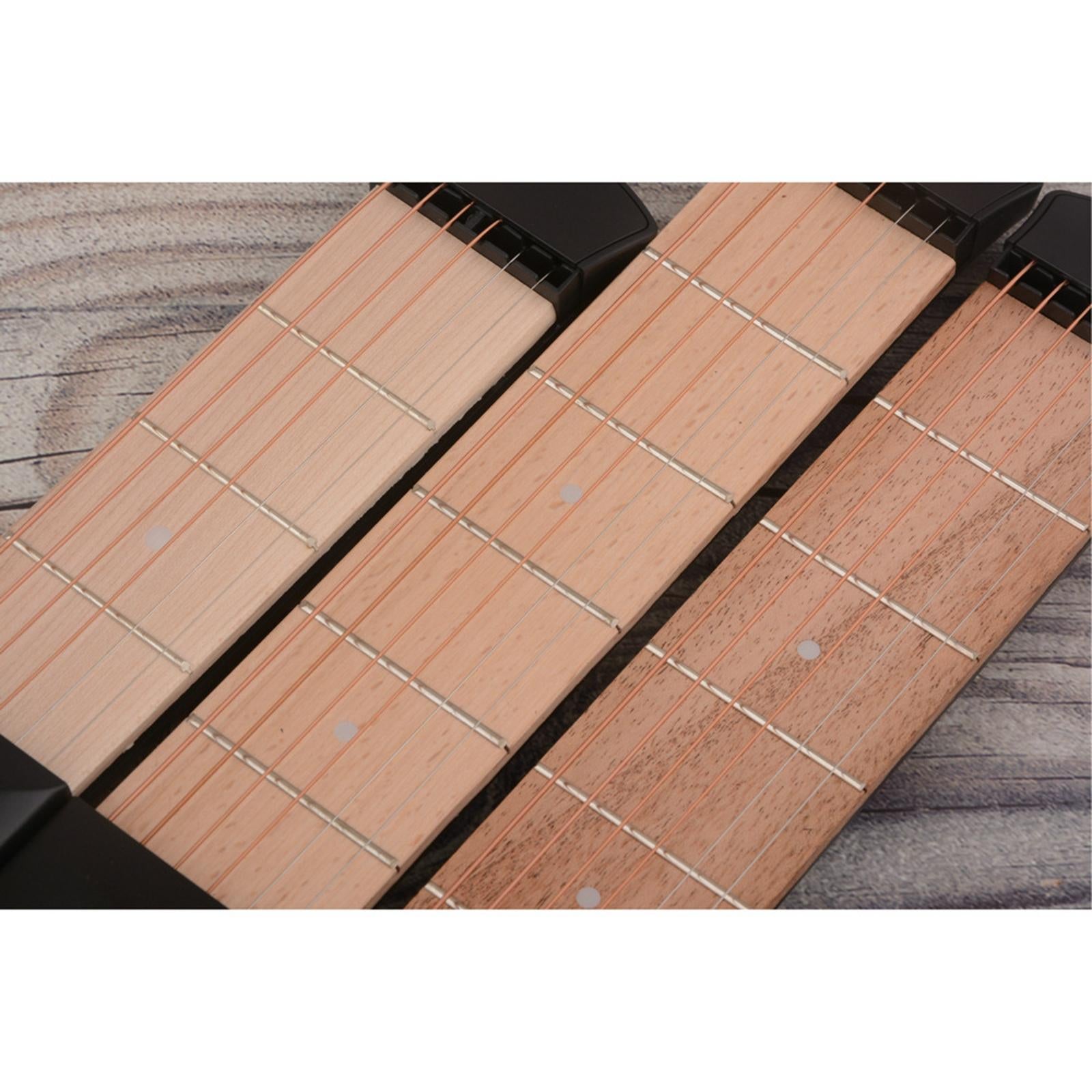 Mini String Guitar Pocket Guitar Mini Acoustic Practice Strings Tool Strings Trainer for ...