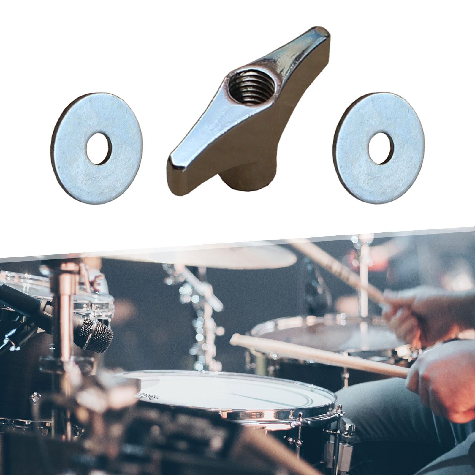 3 Pieces Cymbal Wing Nuts Replacements Drum Pads for Cymbal Drum Accessories