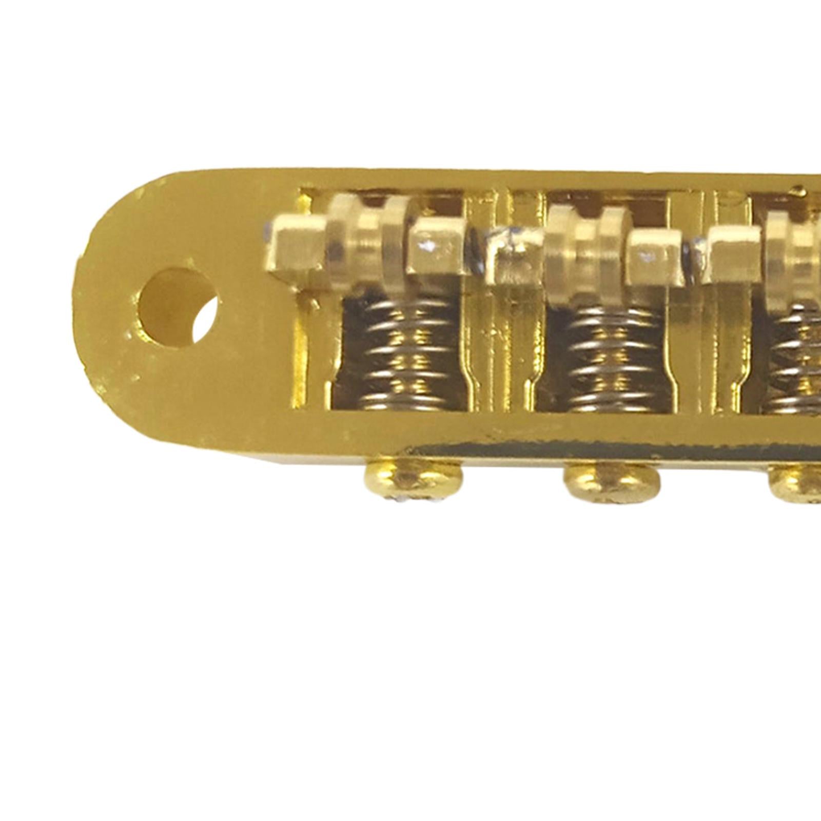 Roller Saddle Bridge Increased Tuning Stability for Electric Guitar Replaces Gold