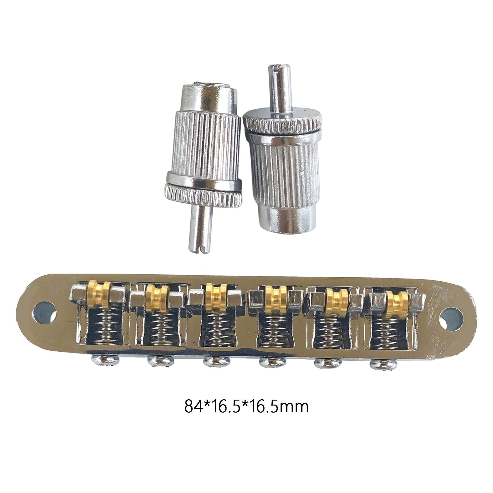 Roller Saddle Bridge Increased Tuning Stability for Electric Guitar Replaces Silver