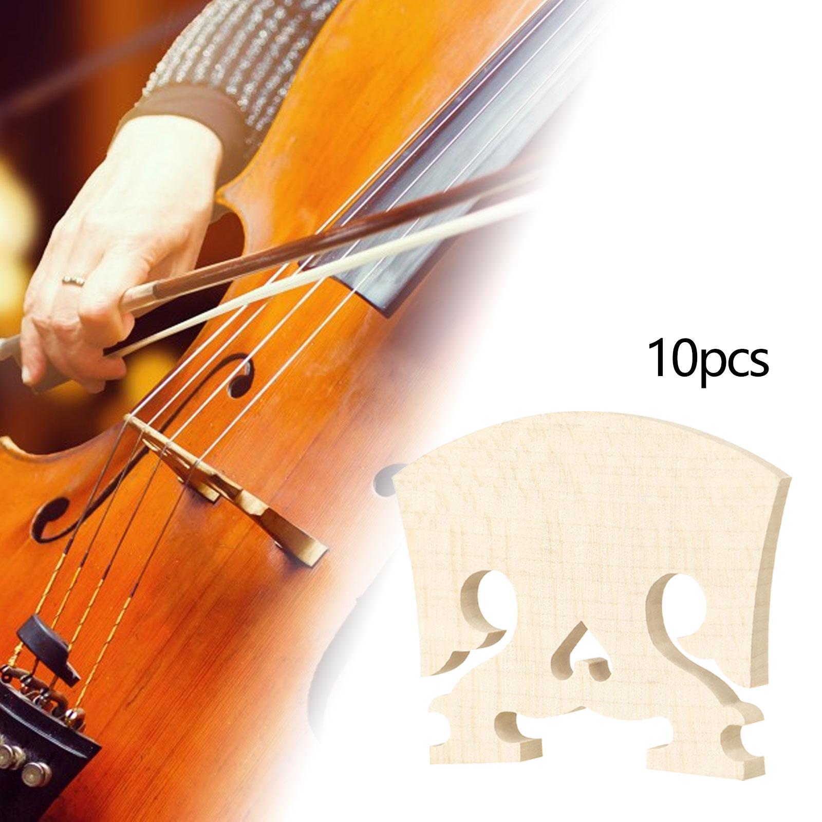 10x Maple Violin Bridge 4/4 Fitted Wood Bridge Part for Violin Enthusiasts