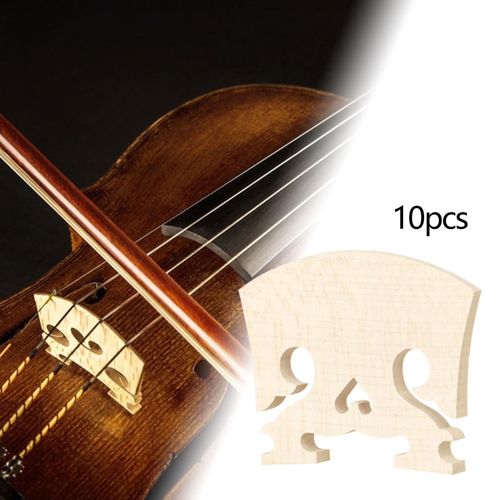 10x Maple Violin Bridge 4/4 Fitted Wood Bridge Part for Violin Enthusiasts