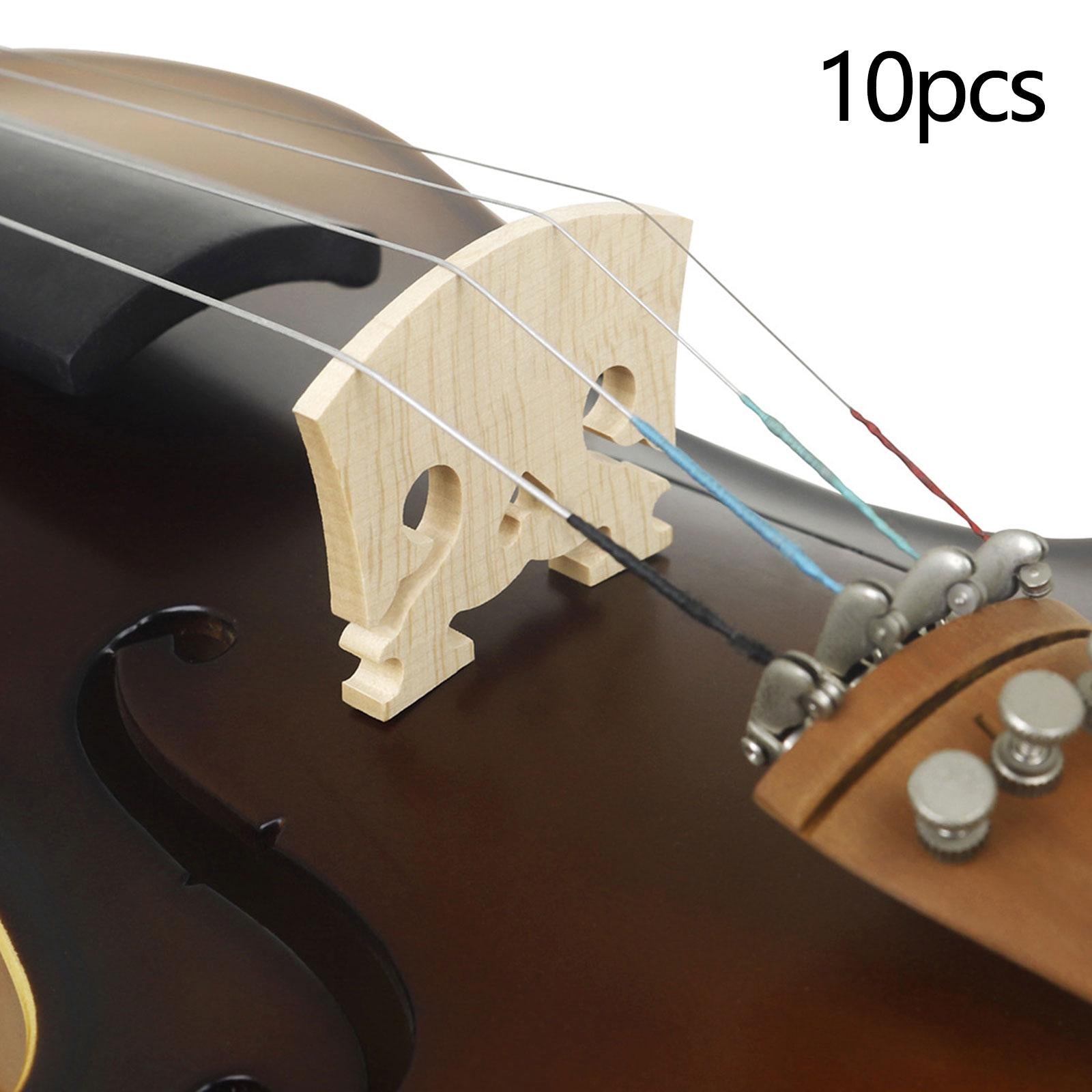 10x Maple Violin Bridge 4/4 Fitted Wood Bridge Part for Violin Enthusiasts