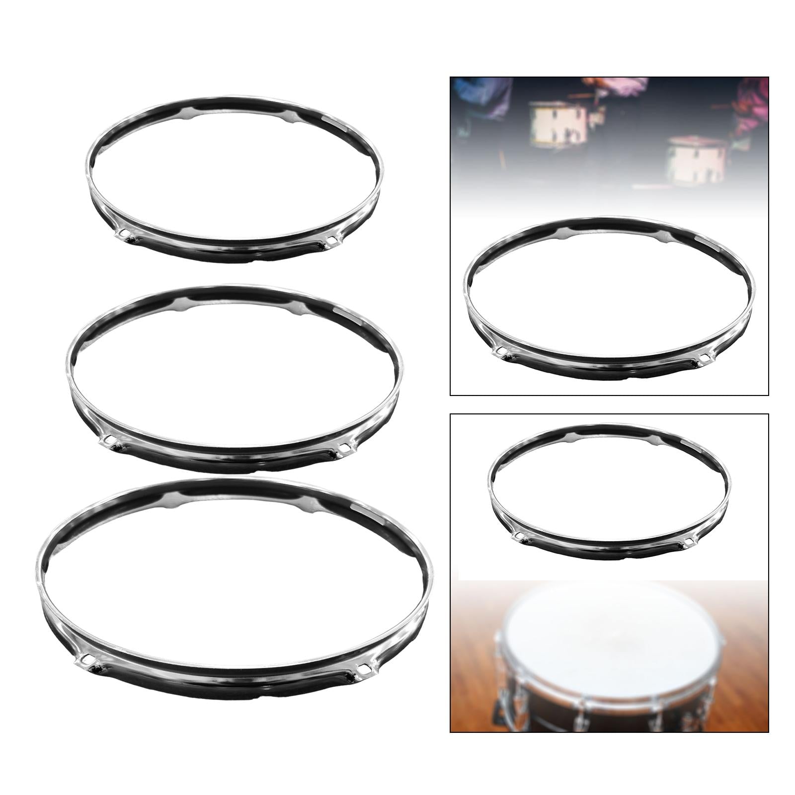 6 Hole Drum Rim Musical Accessory Drum Hoop for Office Instrument Home Decor 14inch