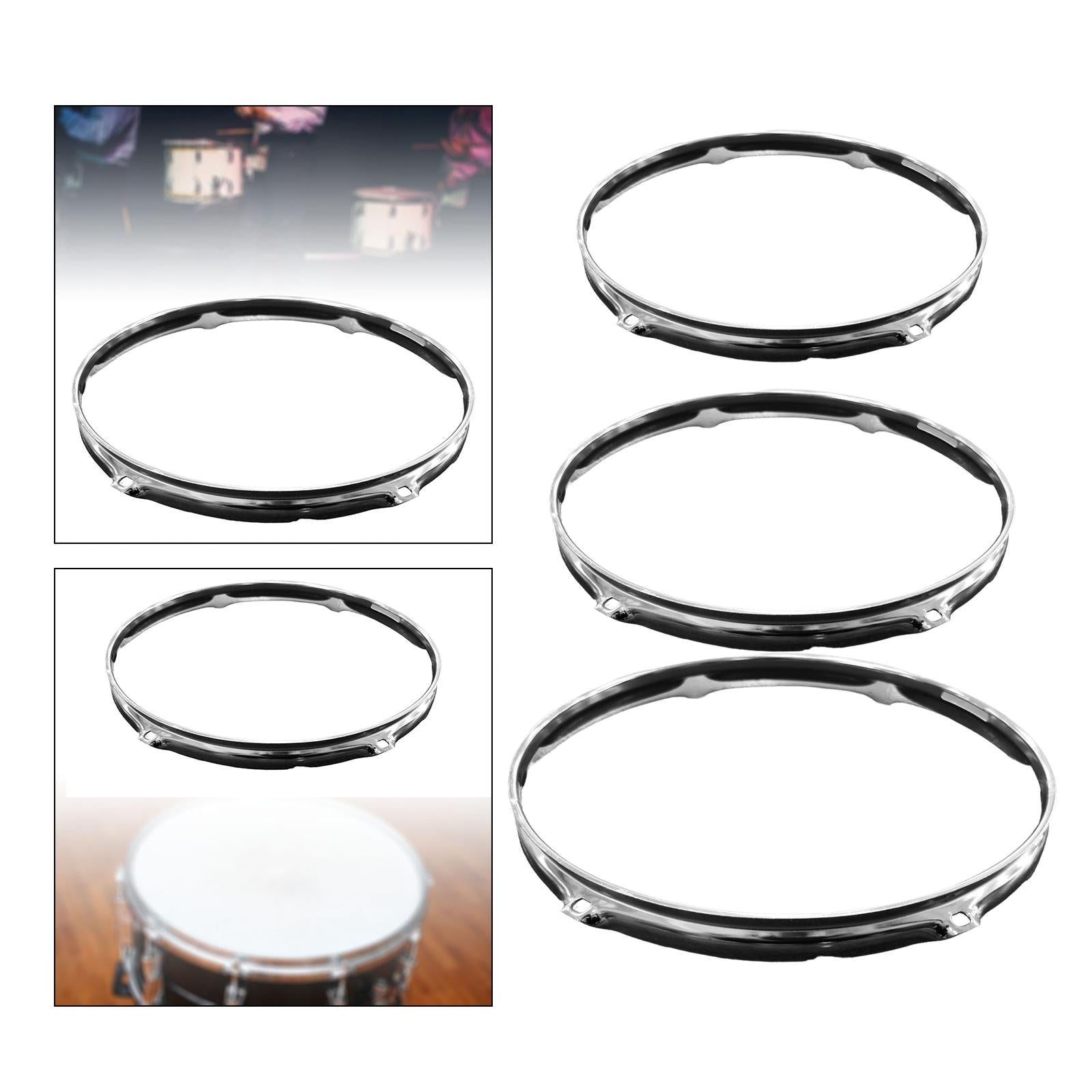 6 Hole Drum Rim Musical Accessory Drum Hoop for Office Instrument Home Decor 14inch