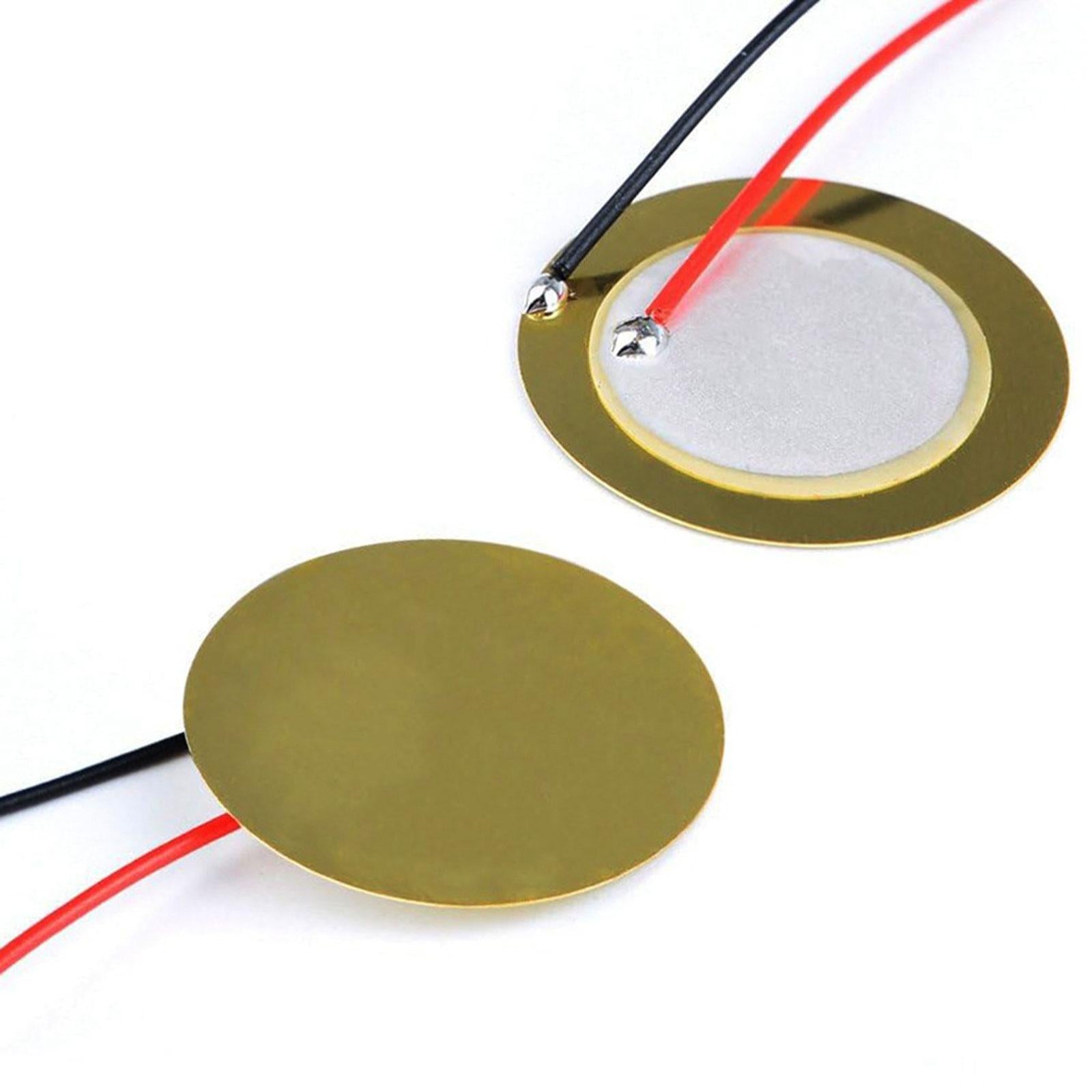 15Pcs Piezo Pickup 35mm Piezo Discs 250mm Wire for Acoustic Guitar Drum