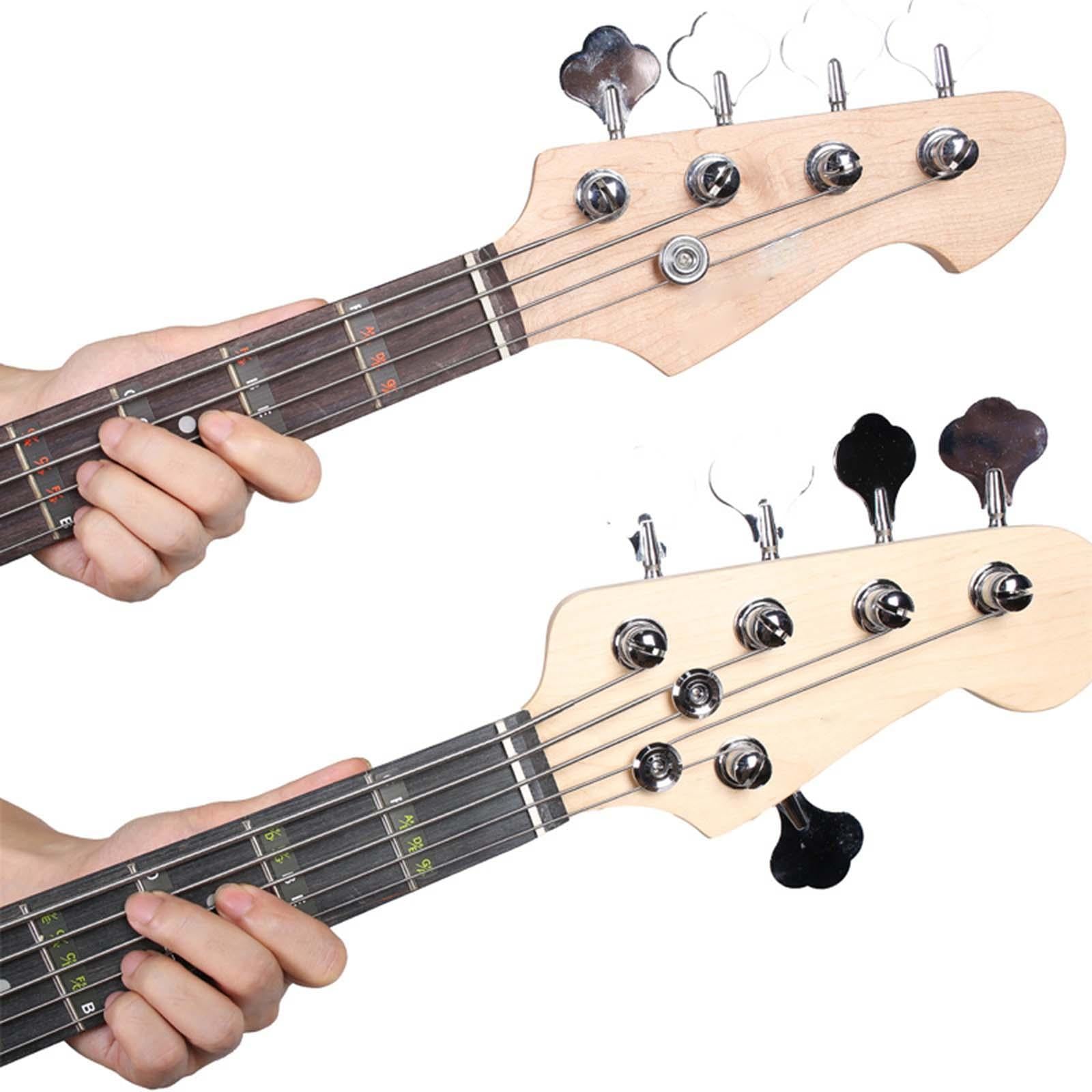 Guitar Fretboard Note Decal Bass Scales Sticker for Show Learner Performance 4string