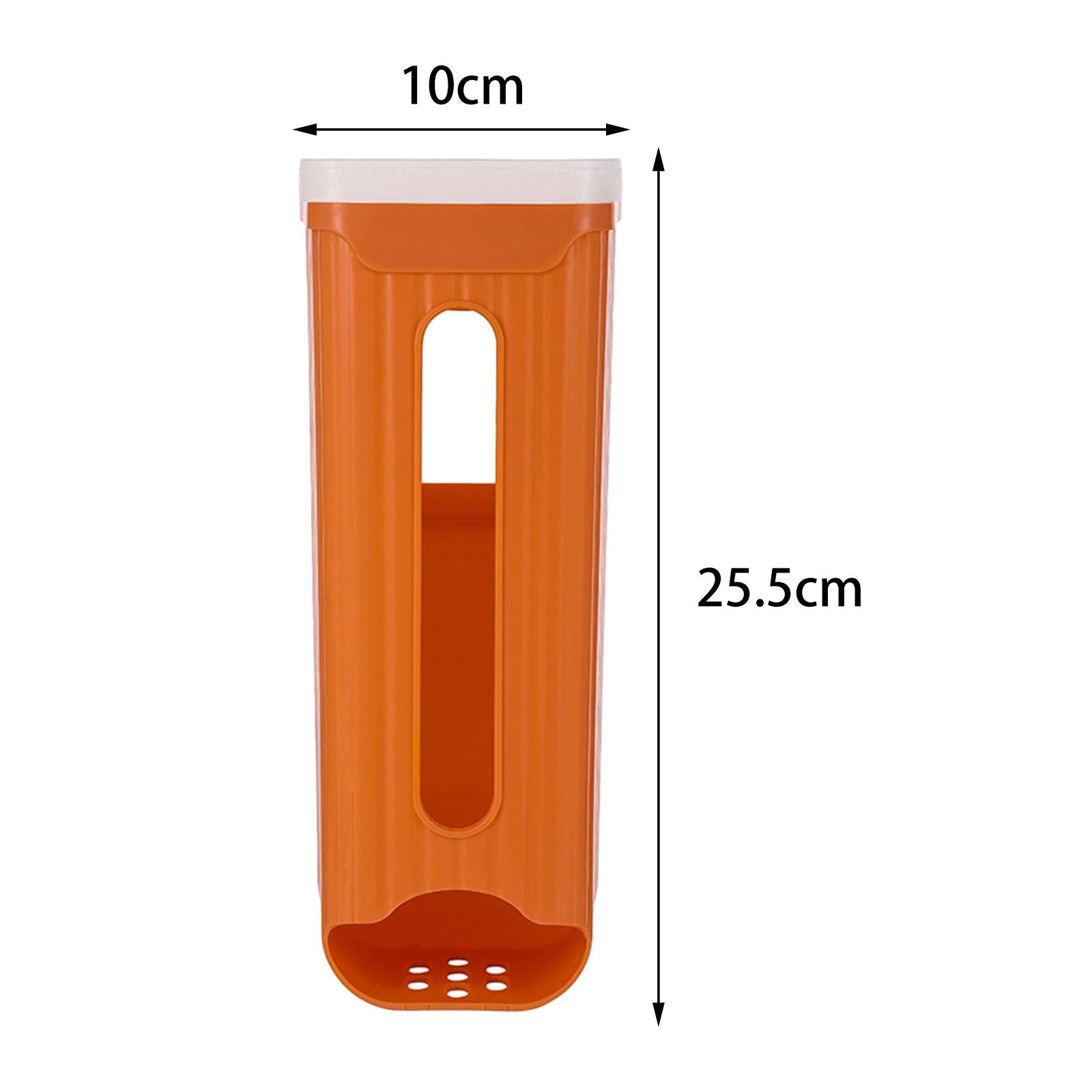 Grocery Bag Organizer Grocery Bag Dispenser for Restaurant Cabinet Household Orange