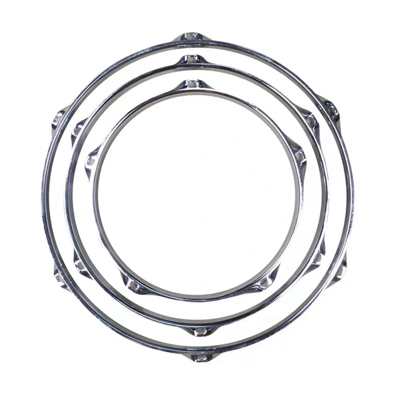 5 Holes Tom Drum Hoop Heavy Duty 5 Holes Hoop for Instrument Accessory Office 12inch upper circle