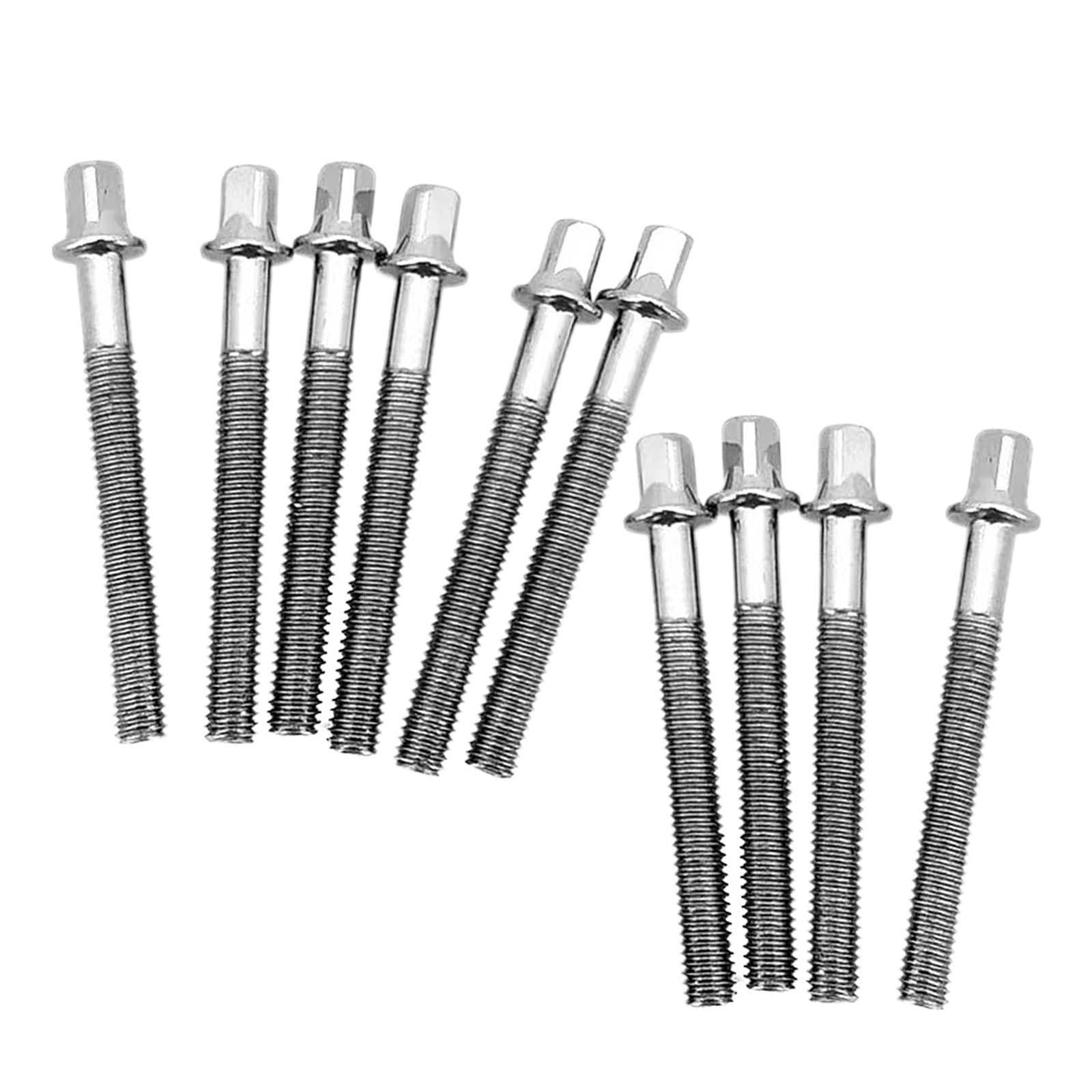 10 Pieces Metal Drum Tight Screw Durable Drums Accessories Percussion Mounts 6mmx50mm