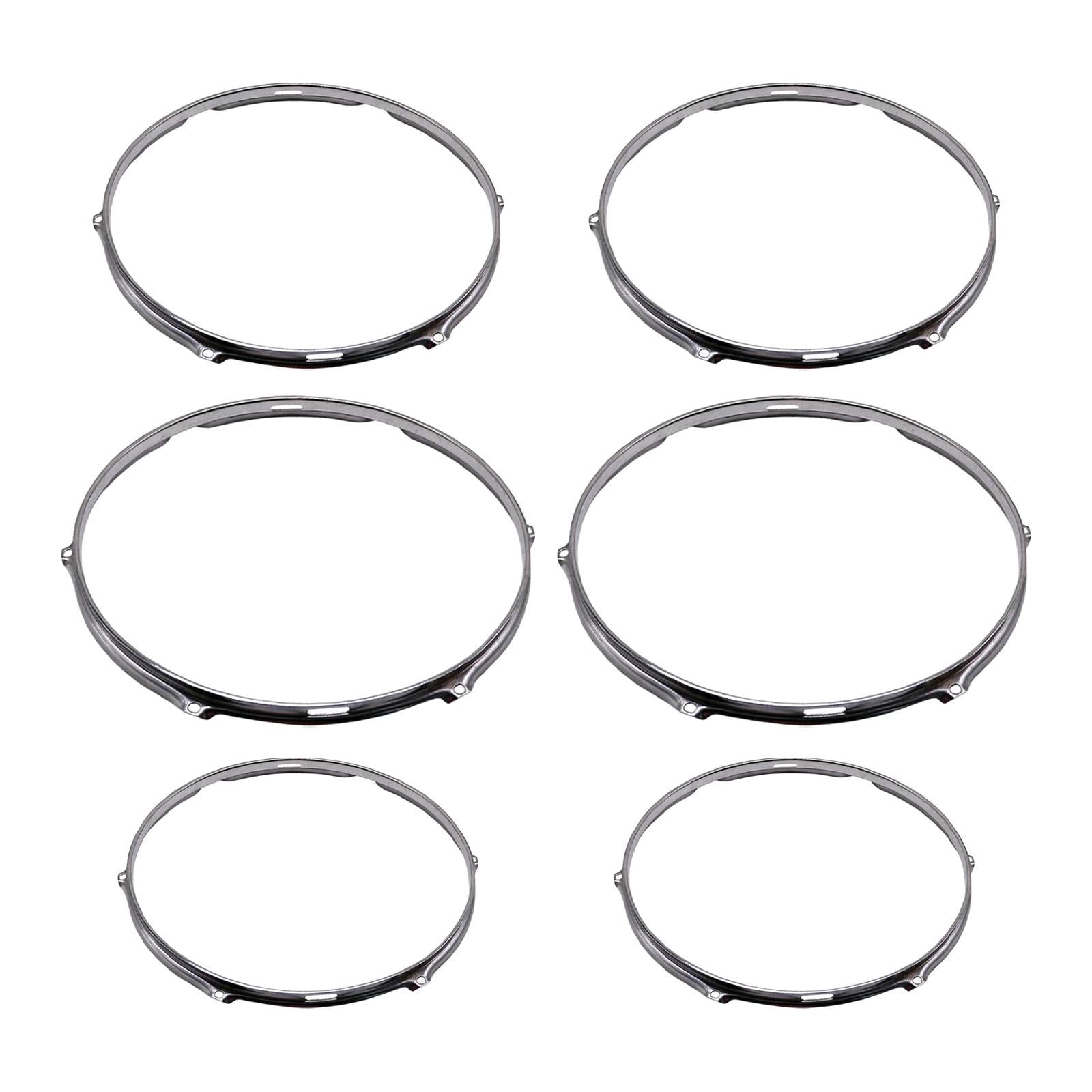 6 Hole Drum Rim Heavy Duty Snare Drum Batter for Accessory Office Instrument 12inch Upper Circle