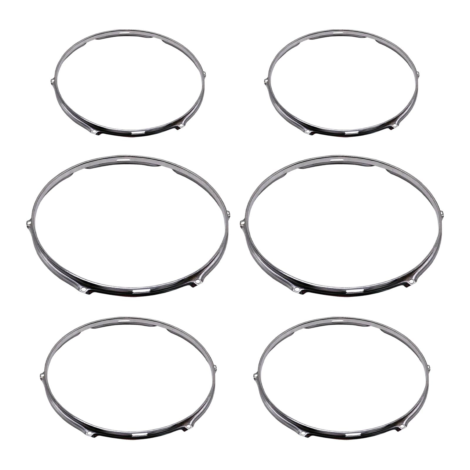 6 Hole Drum Rim Heavy Duty Snare Drum Batter for Accessory Office Instrument 12inch Upper Circle