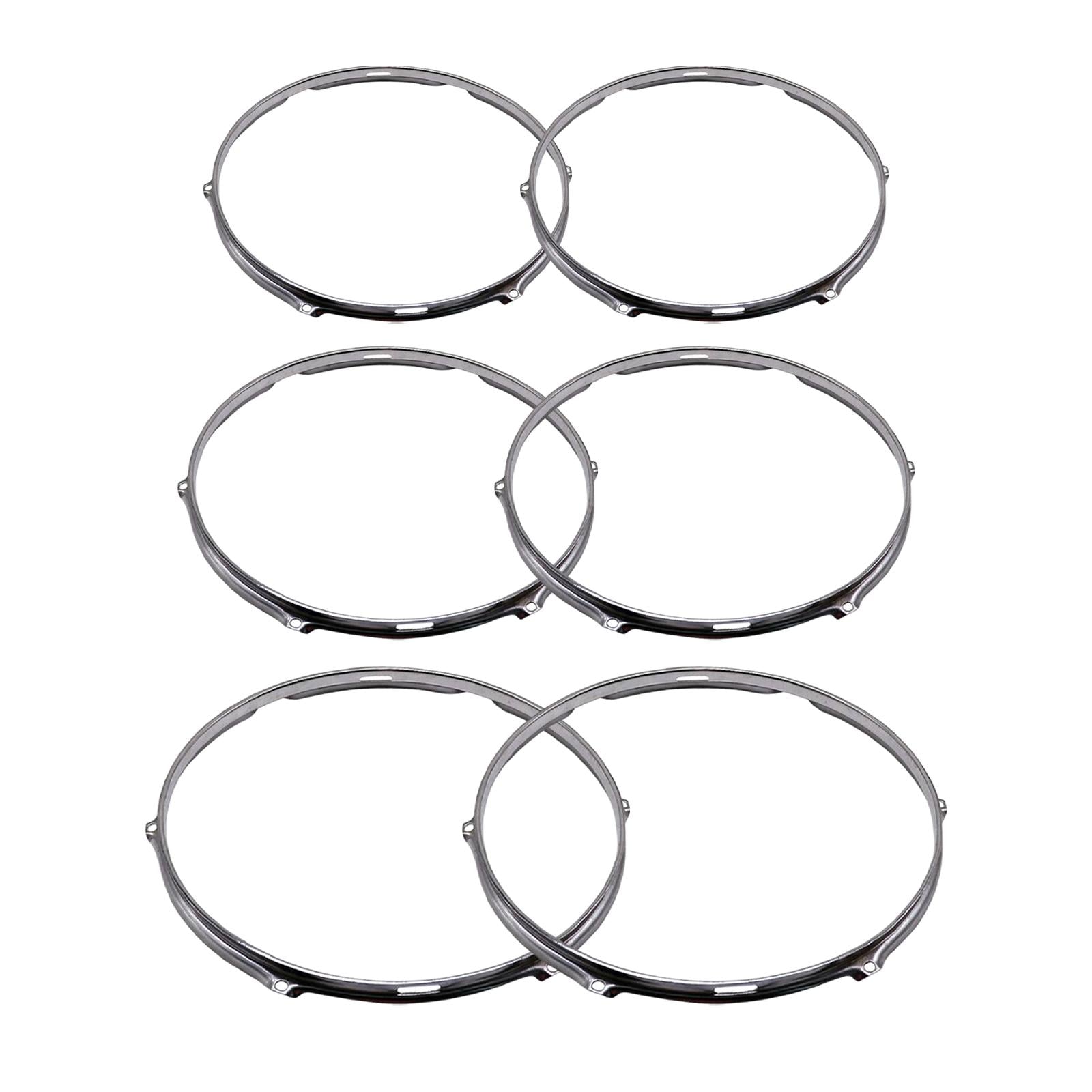 6 Hole Drum Rim Heavy Duty Snare Drum Batter for Accessory Office Instrument 12inch Upper Circle