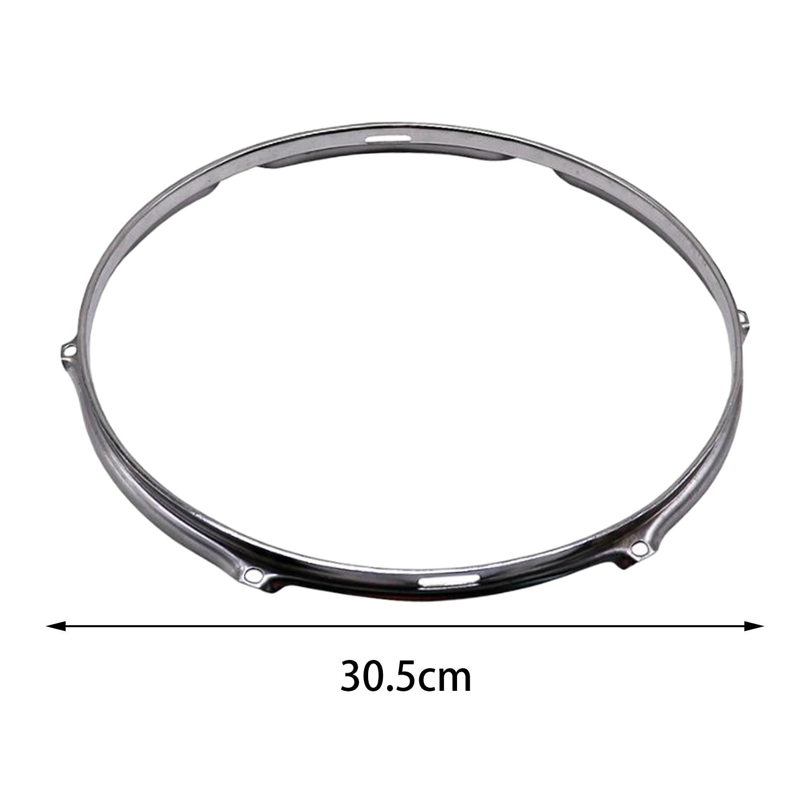 6 Hole Drum Rim Heavy Duty Snare Drum Batter for Accessory Office Instrument 12inch Next Circle