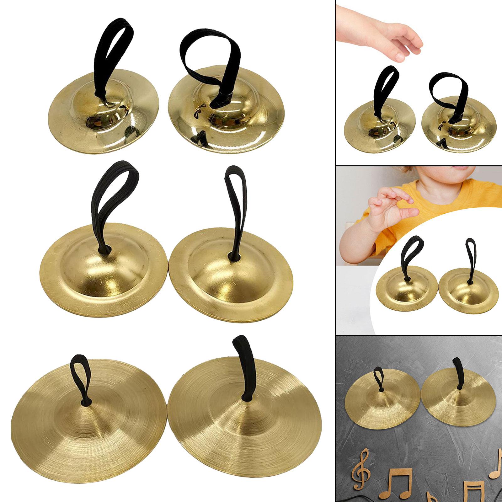 Kids Handheld Cymbals Rhythm Crash Cymbal for Kids for Games Concerts Events 5.2cm