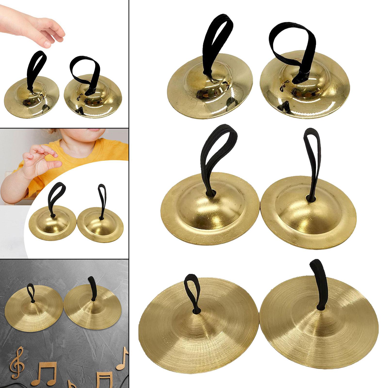 Kids Handheld Cymbals Rhythm Crash Cymbal for Kids for Games Concerts Events 5.2cm