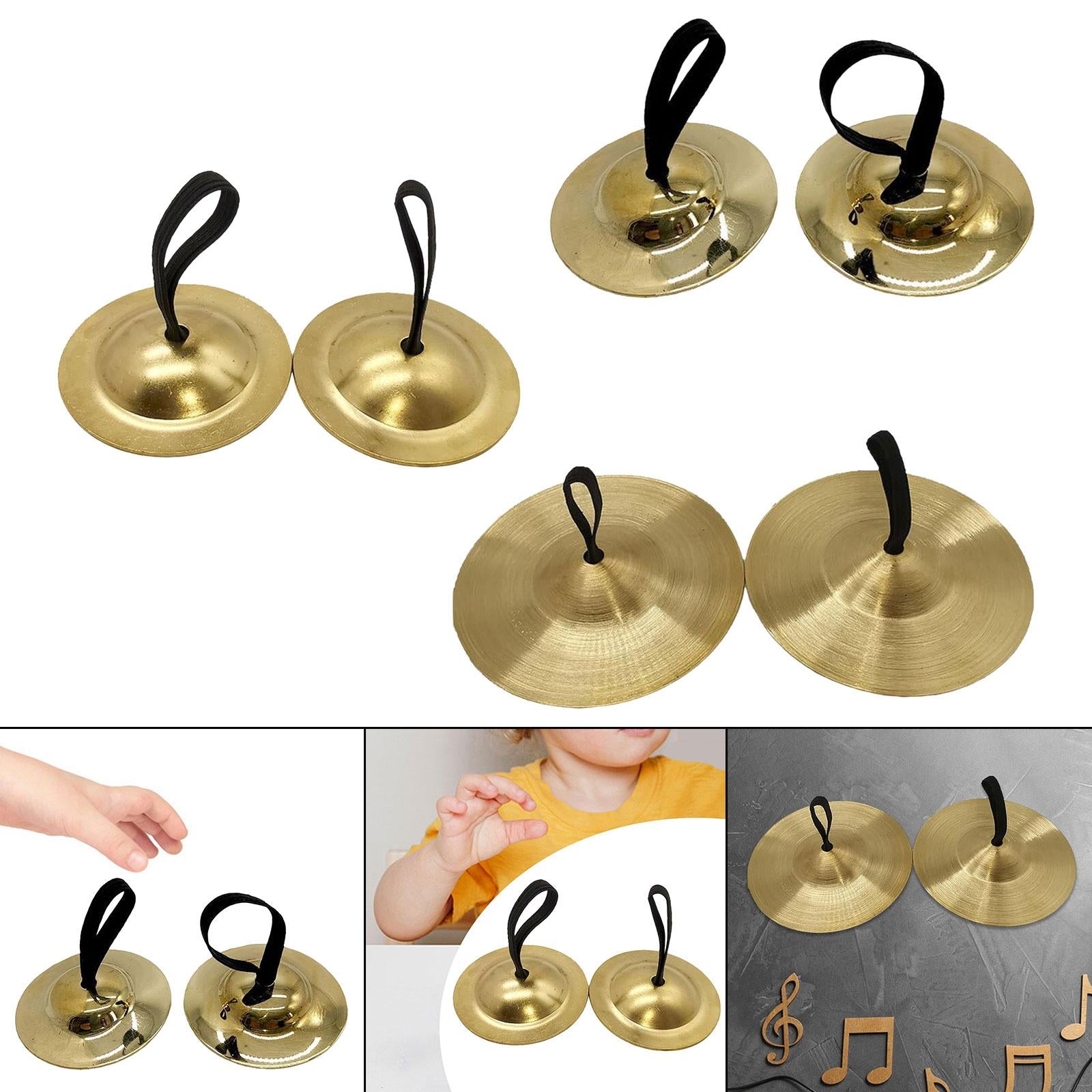 Kids Handheld Cymbals Rhythm Crash Cymbal for Kids for Games Concerts Events 5.2cm