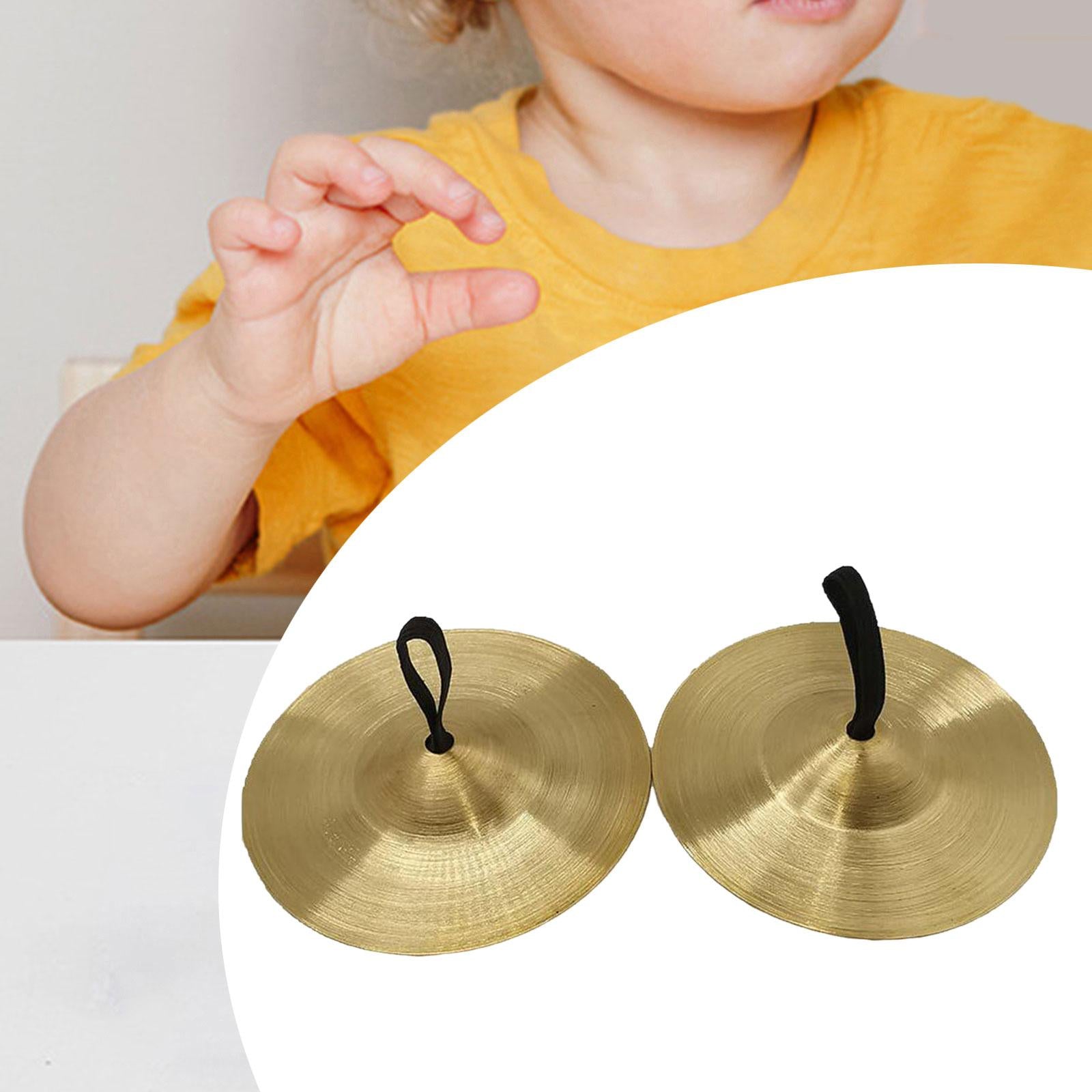 Kids Handheld Cymbals Rhythm Crash Cymbal for Kids for Games Concerts Events 9cm