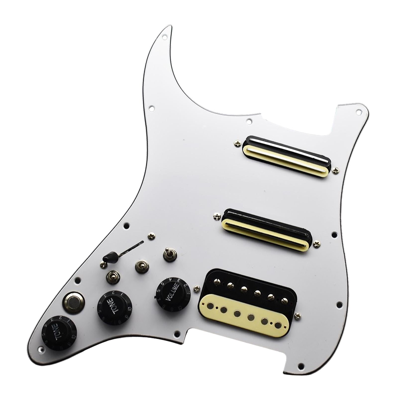 Electric Guitar Pickguard Pickup Left Durable for Electric Guitars Accessory white