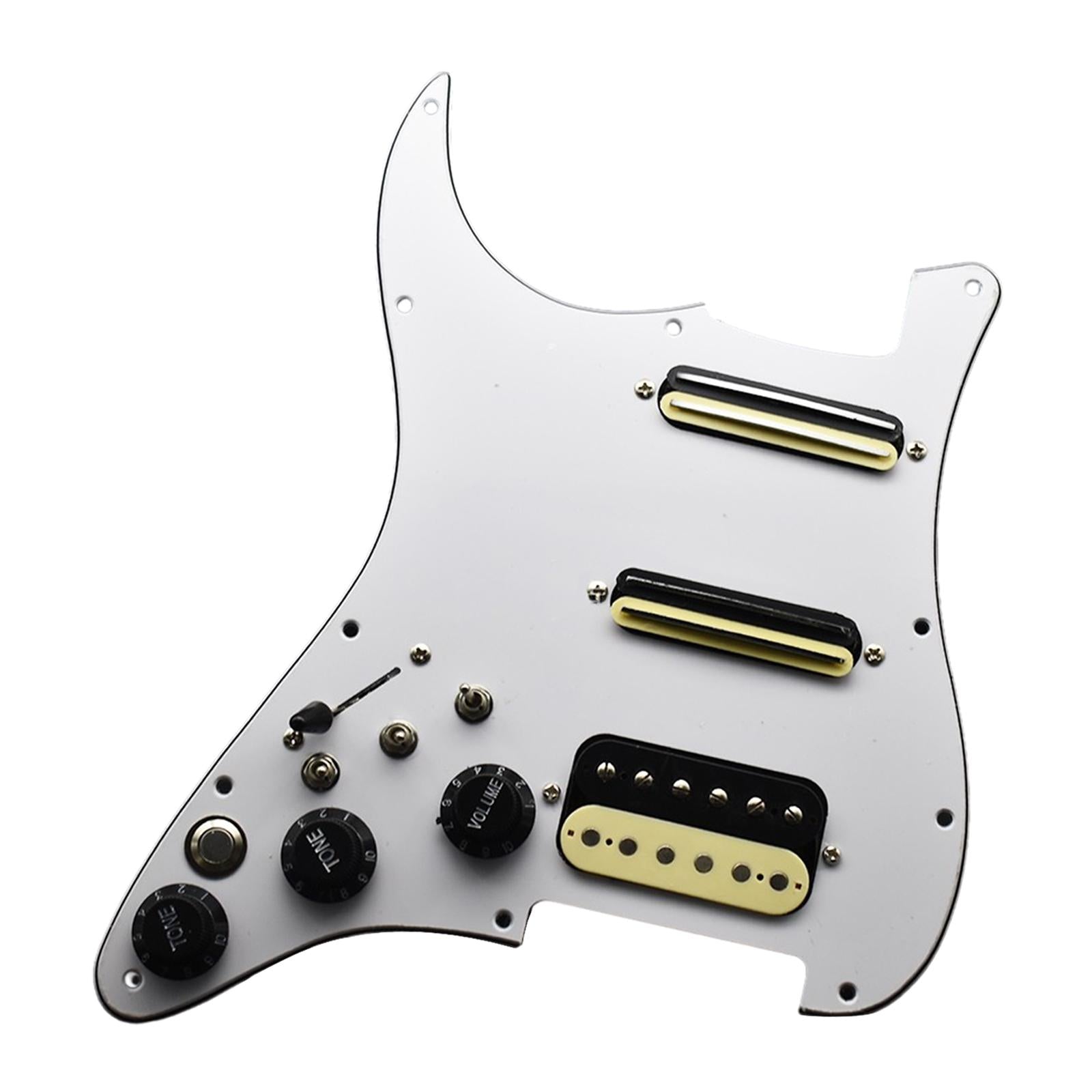 Electric Guitar Pickguard Pickup Left Durable for Electric Guitars Accessory white