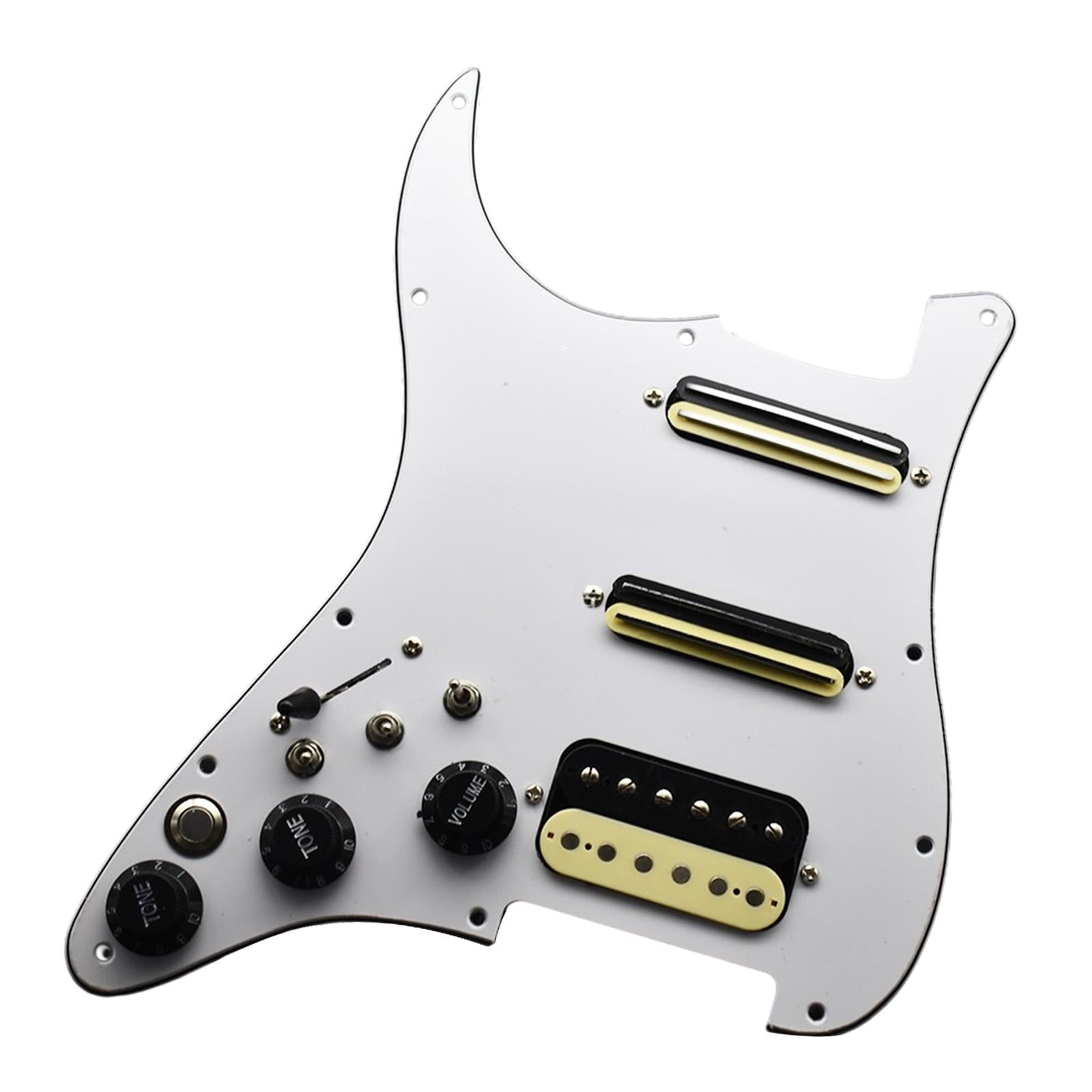 Electric Guitar Pickguard Pickup Left Durable for Electric Guitars Accessory white