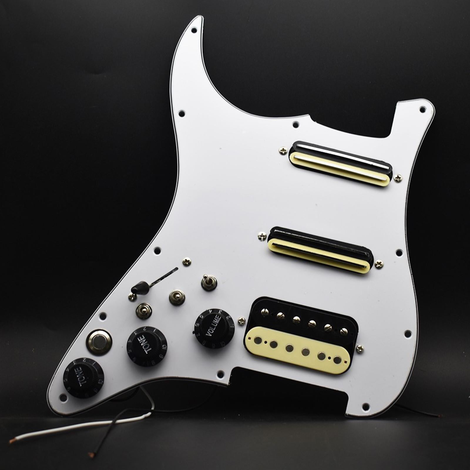 Electric Guitar Pickguard Pickup Left Durable for Electric Guitars Accessory white