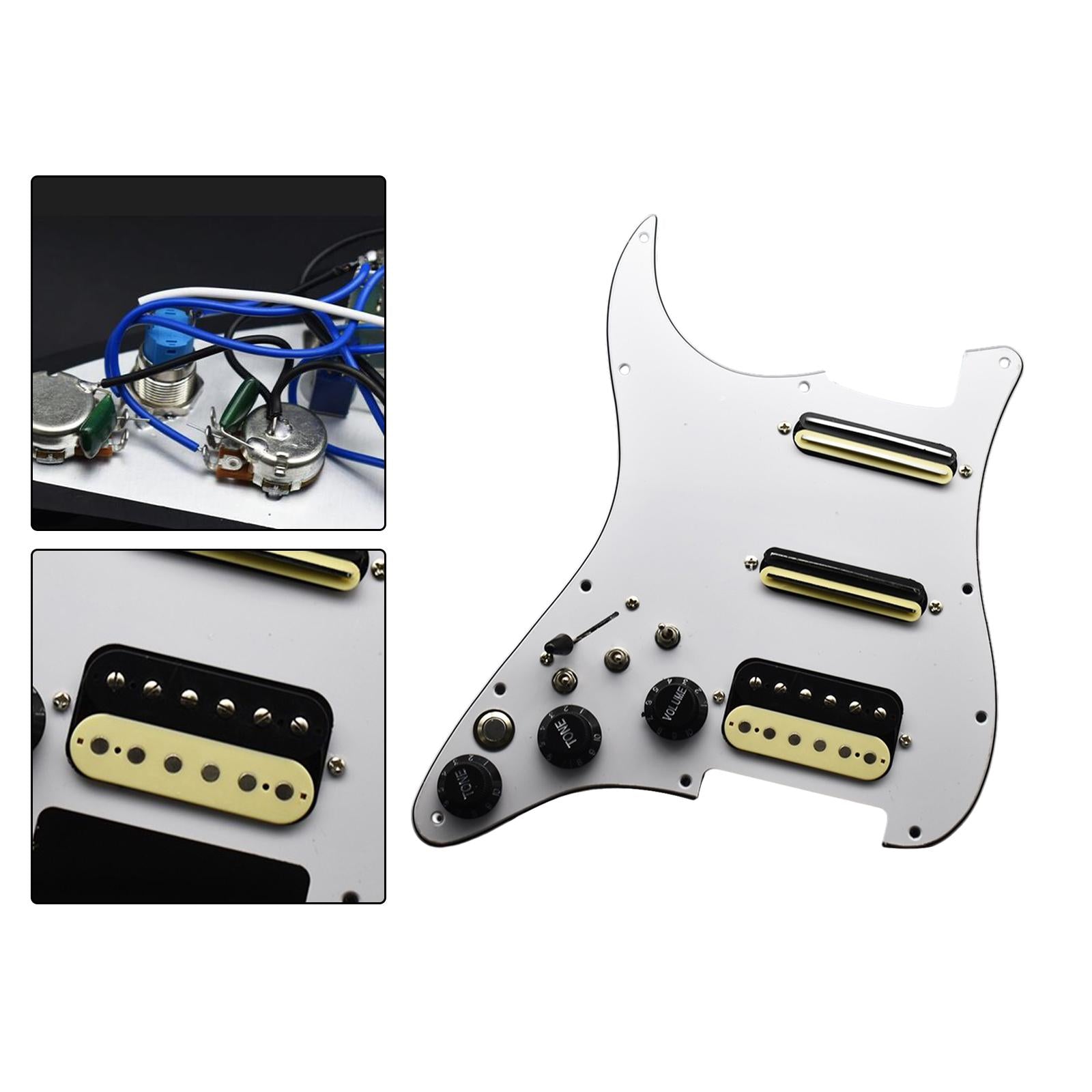 Electric Guitar Pickguard Pickup Left Durable for Electric Guitars Accessory white