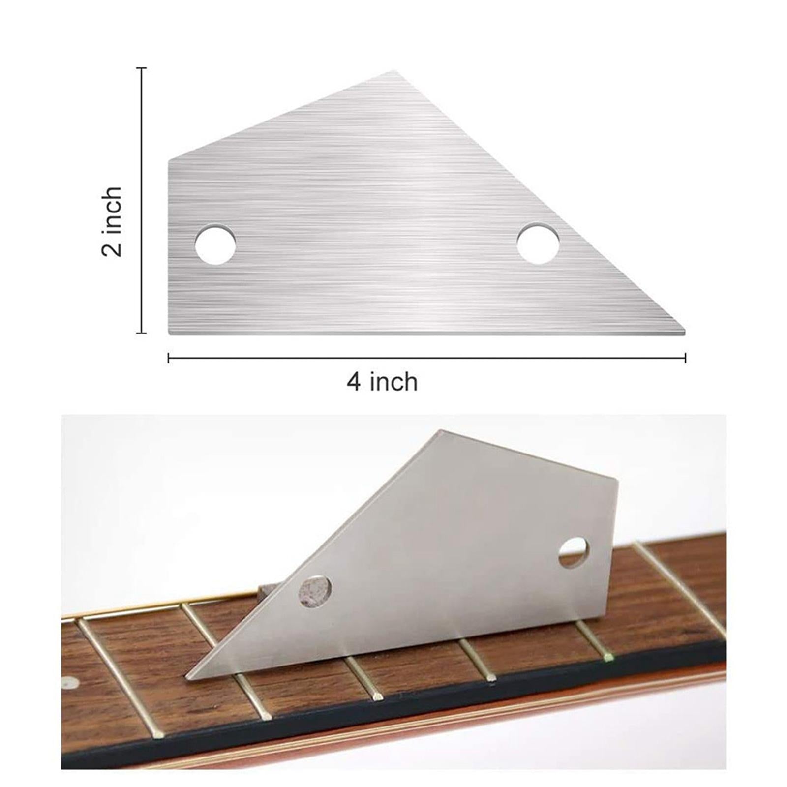 Notched Straight Edge and String Action Ruler Guitar Durable Measuring Ruler