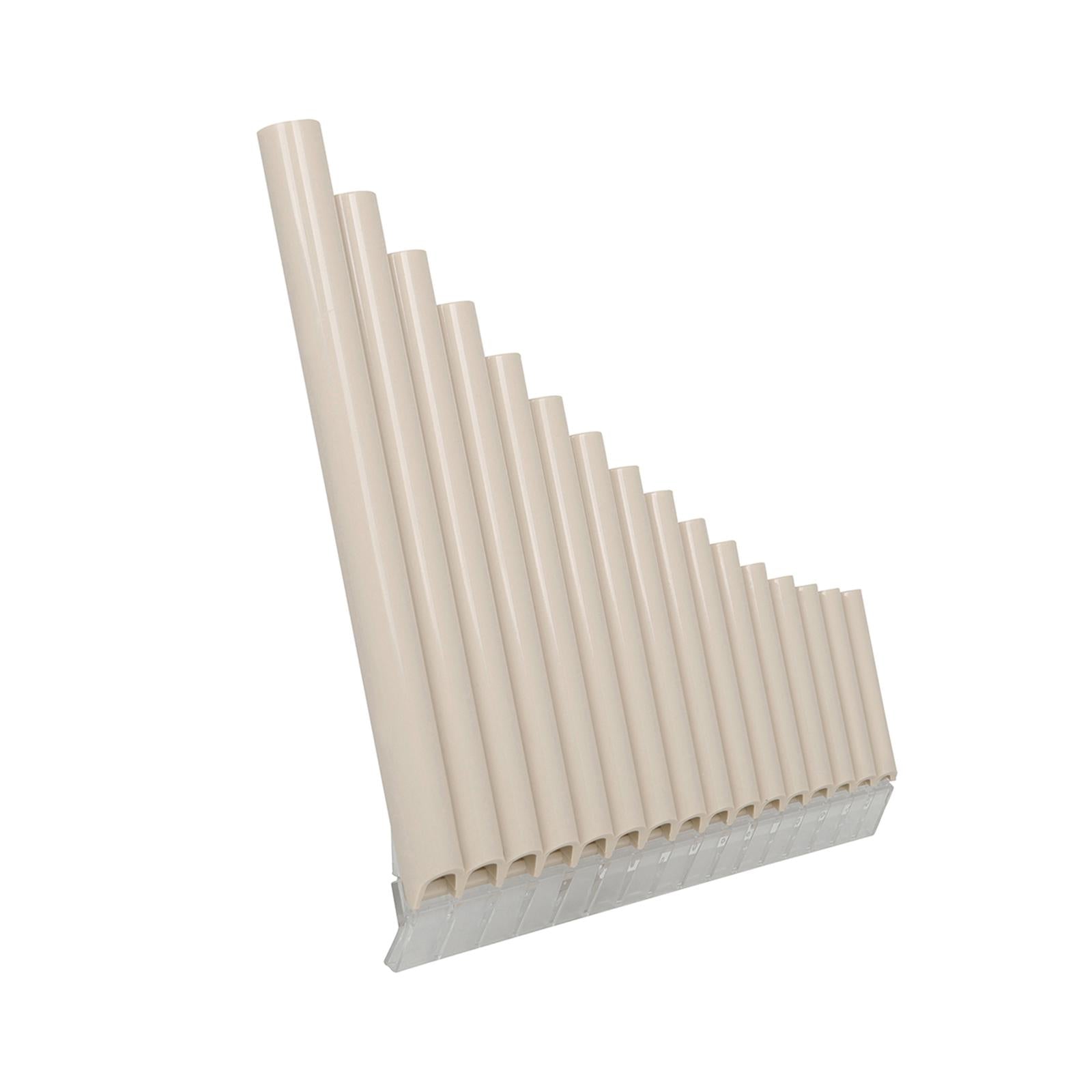 Traditional Panpipes Handmade for Professionals Entertainment with Carry Bag 16 Pipes Beige