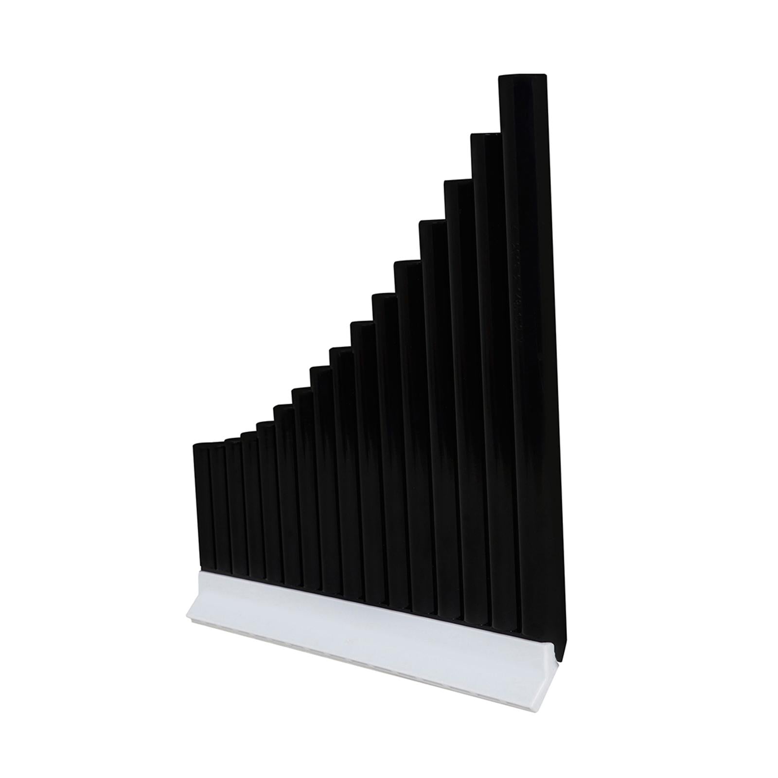 Traditional Panpipes Handmade for Professionals Entertainment with Carry Bag 16 Pipes Black