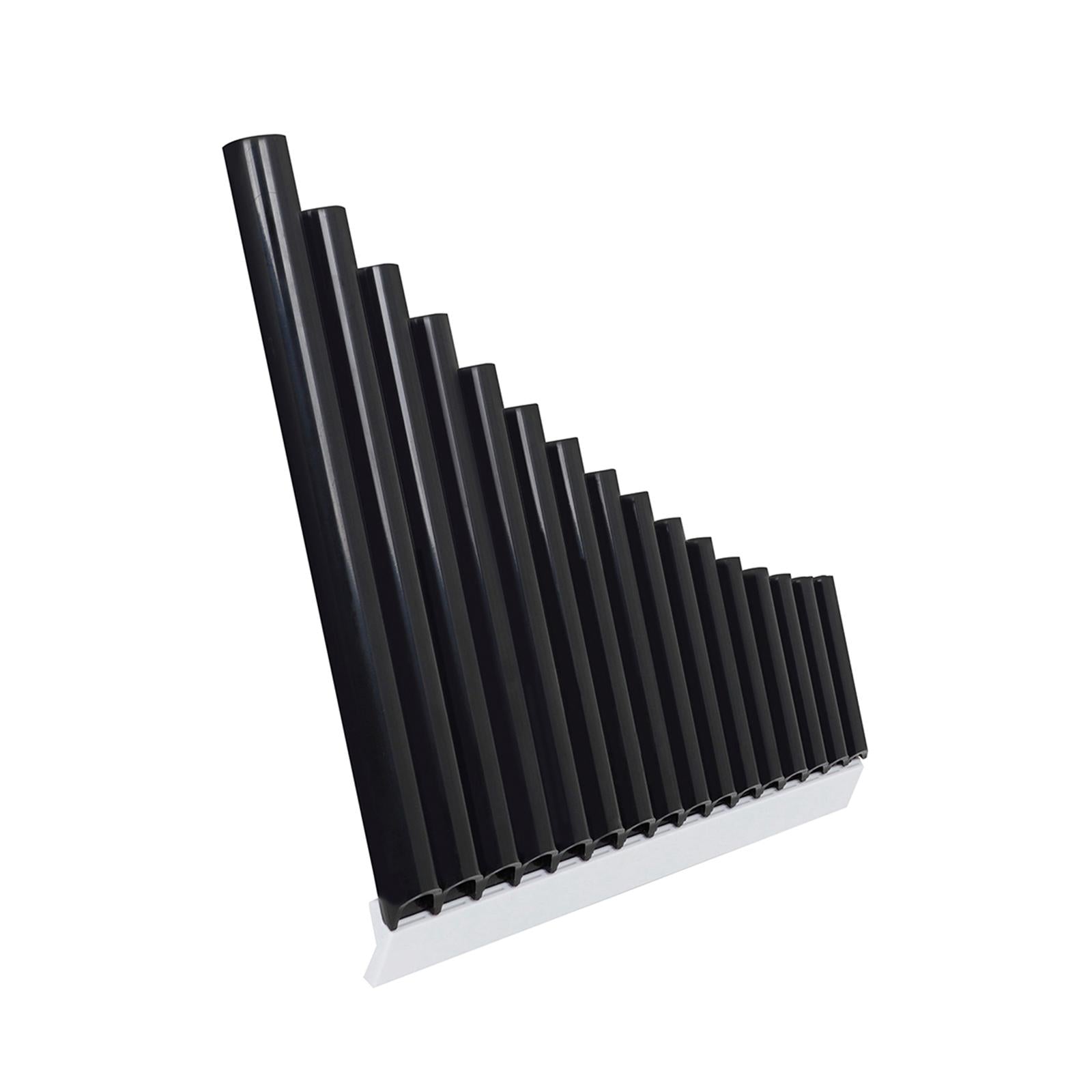 Traditional Panpipes Handmade for Professionals Entertainment with Carry Bag 16 Pipes Black