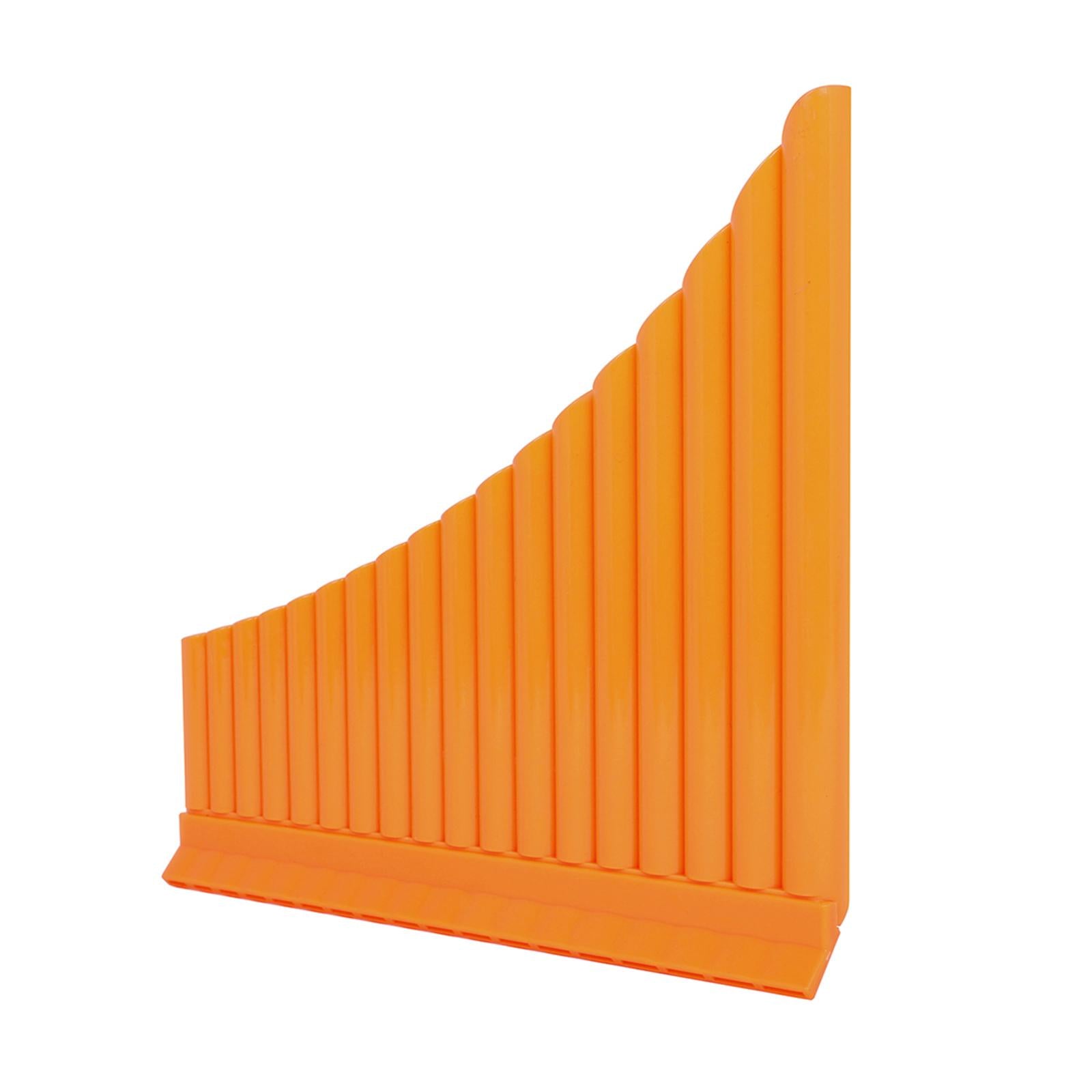 Traditional Panpipes Handmade for Professionals Entertainment with Carry Bag 18 Pipes Orange