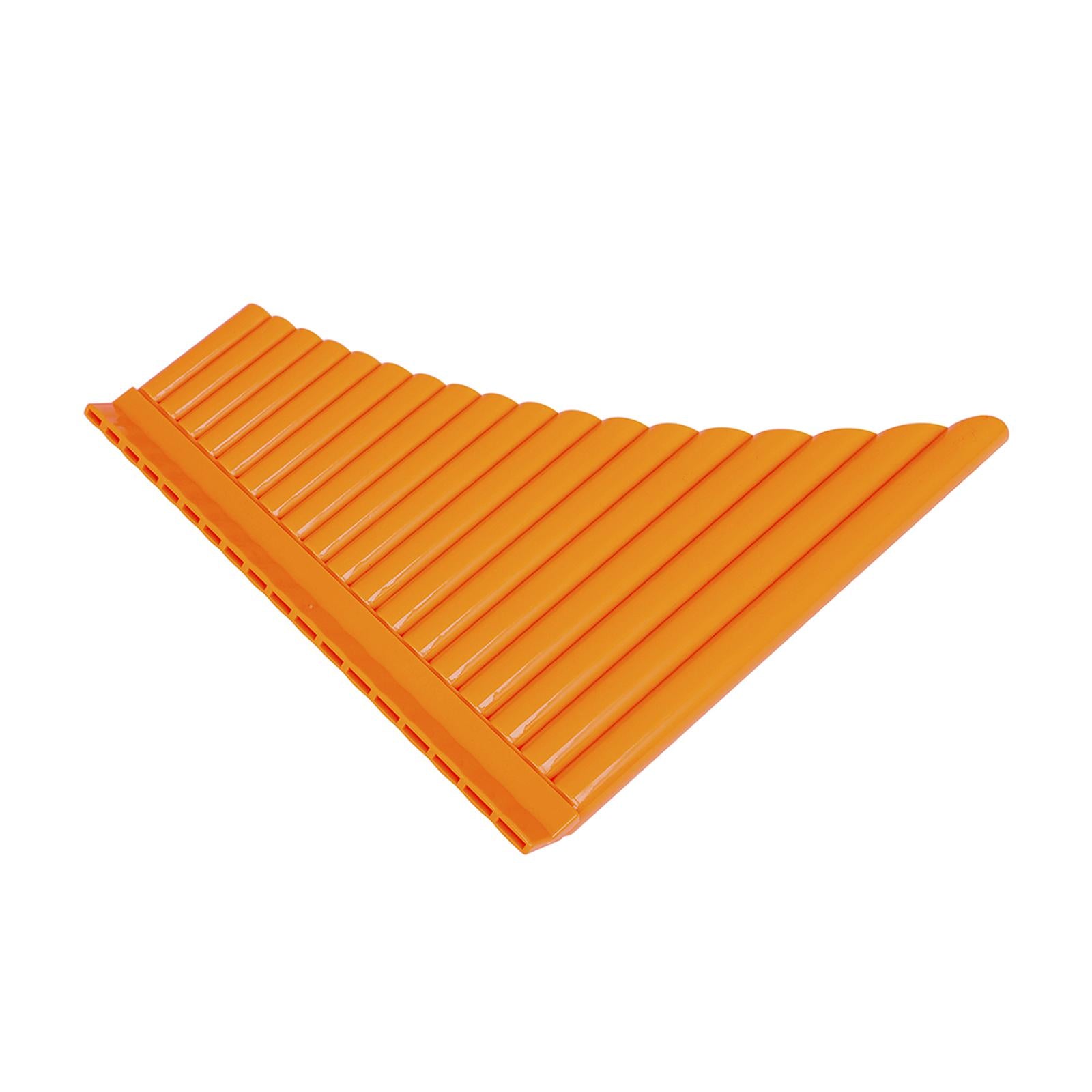 Traditional Panpipes Handmade for Professionals Entertainment with Carry Bag 18 Pipes Orange