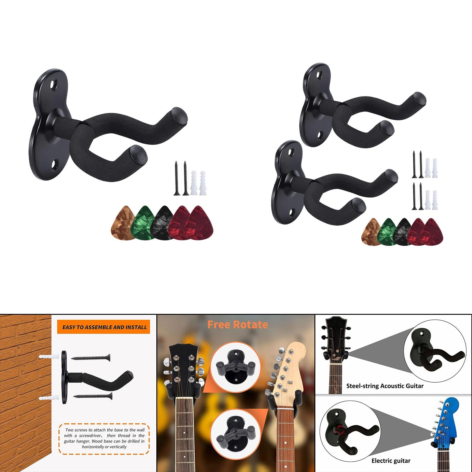 Ukulele Hanger Hook Holder Stand Guitar Hanger Hook for Mandolin Violin Bass 1Pc