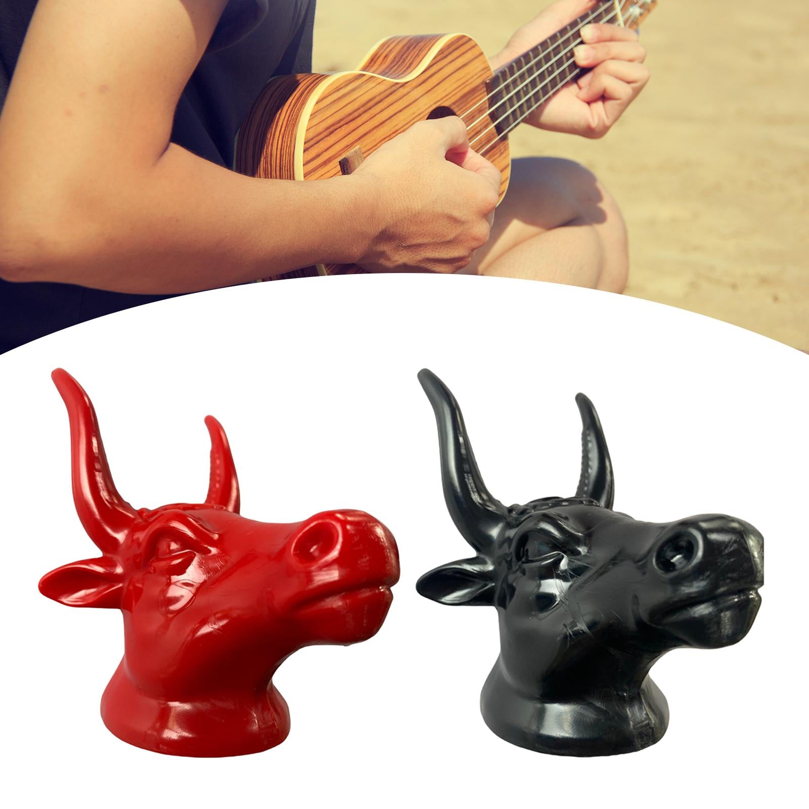 Bull Head Guitar Hanger Portable Display for Classic Guitar Mandolin Ukulele red