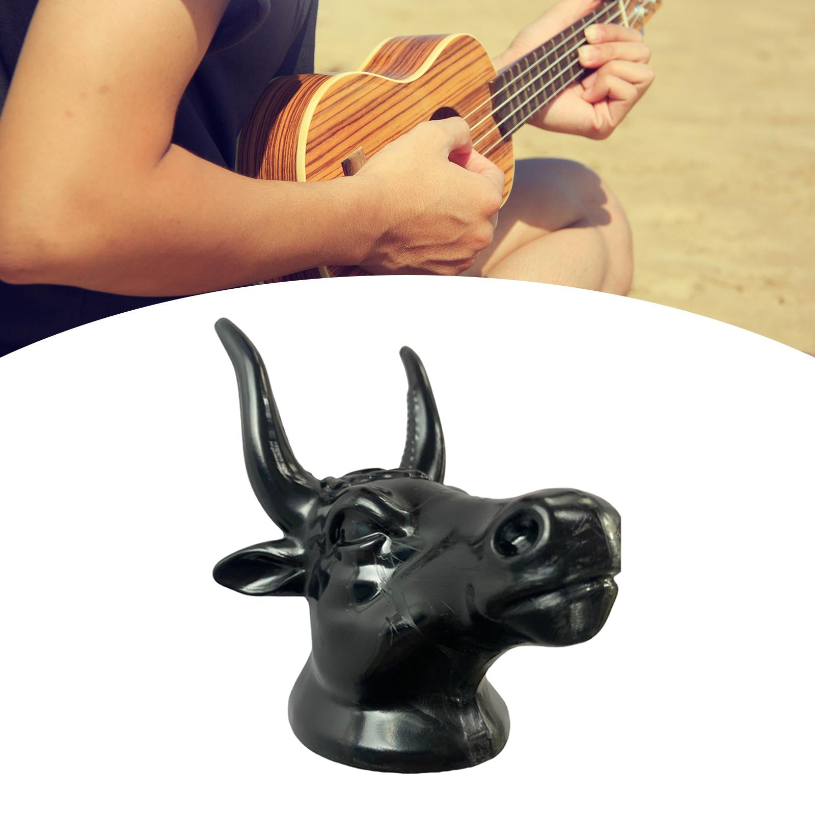 Bull Head Guitar Hanger Portable Display for Classic Guitar Mandolin Ukulele black